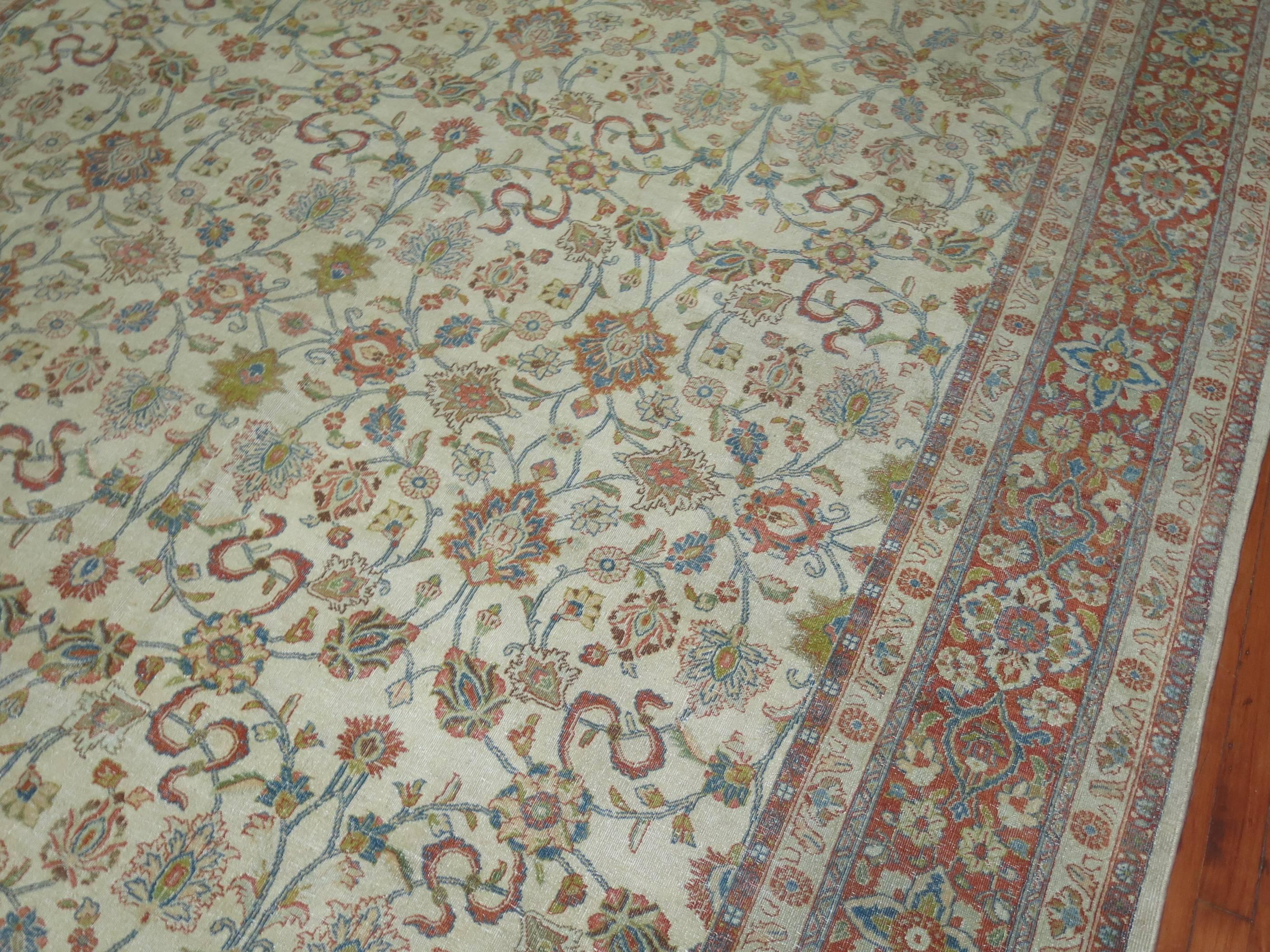 white rug