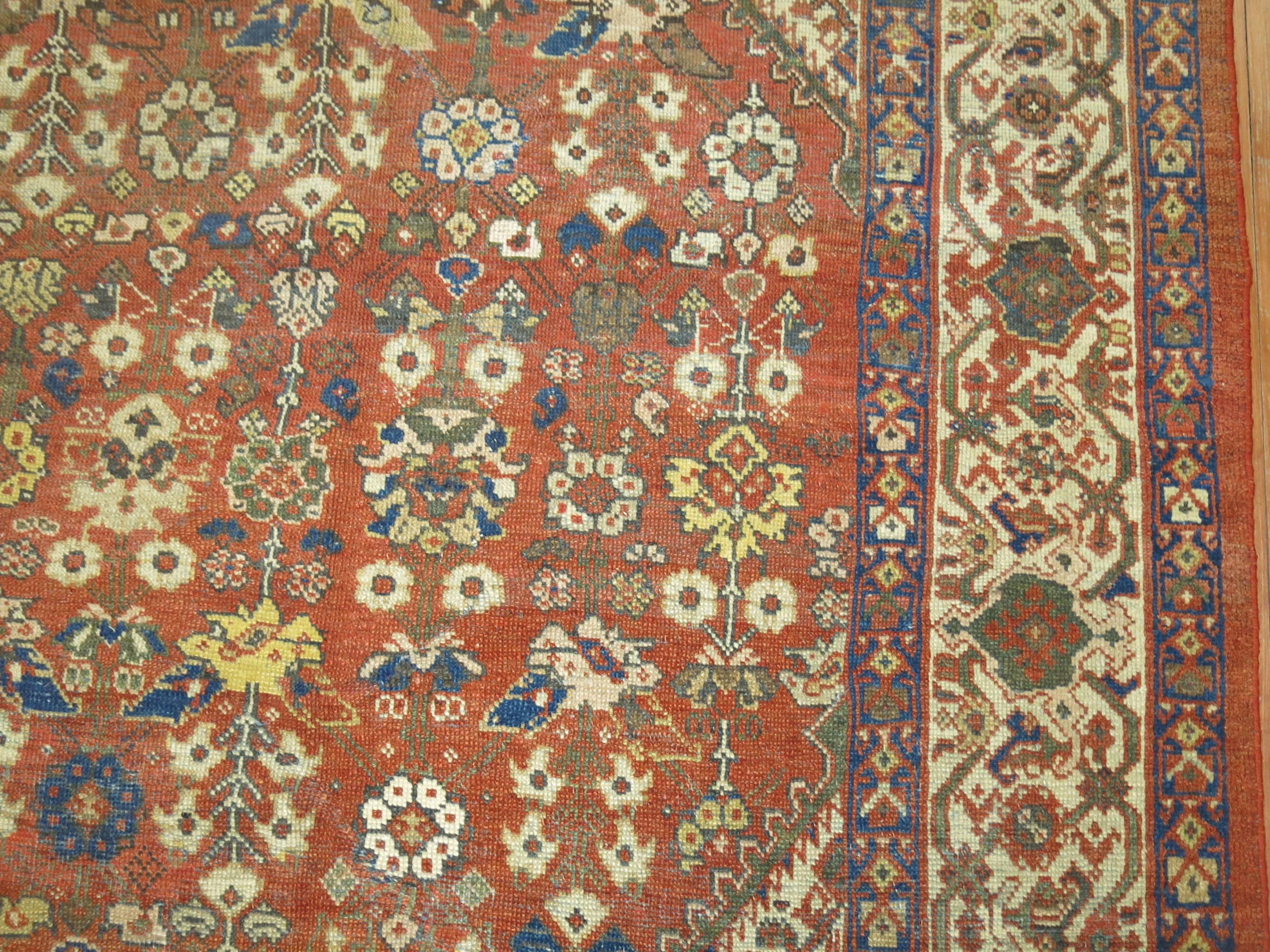 An early 20th century decorative Persian Mahal rug.