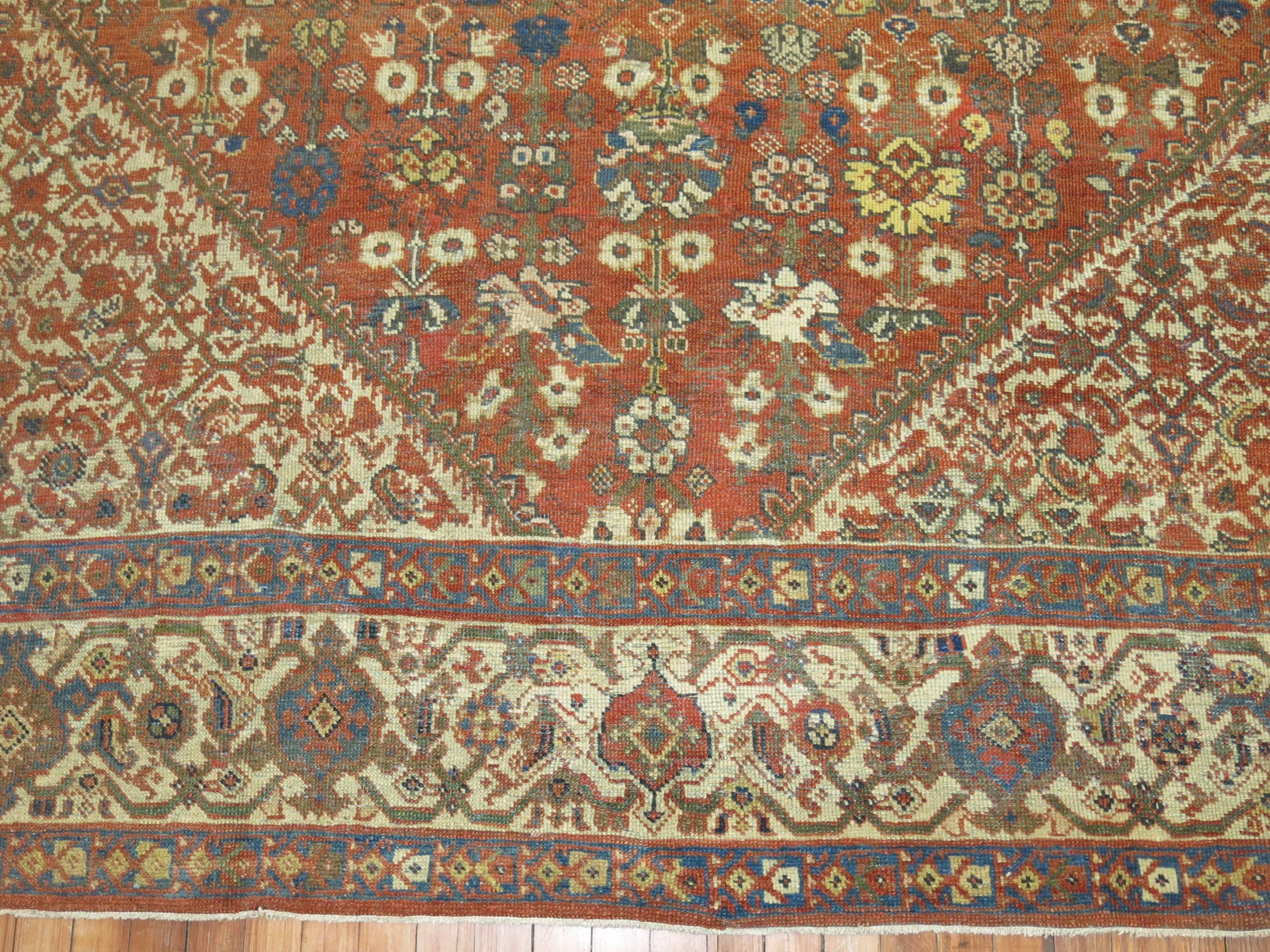 Antique Persian Mahal Rug 2