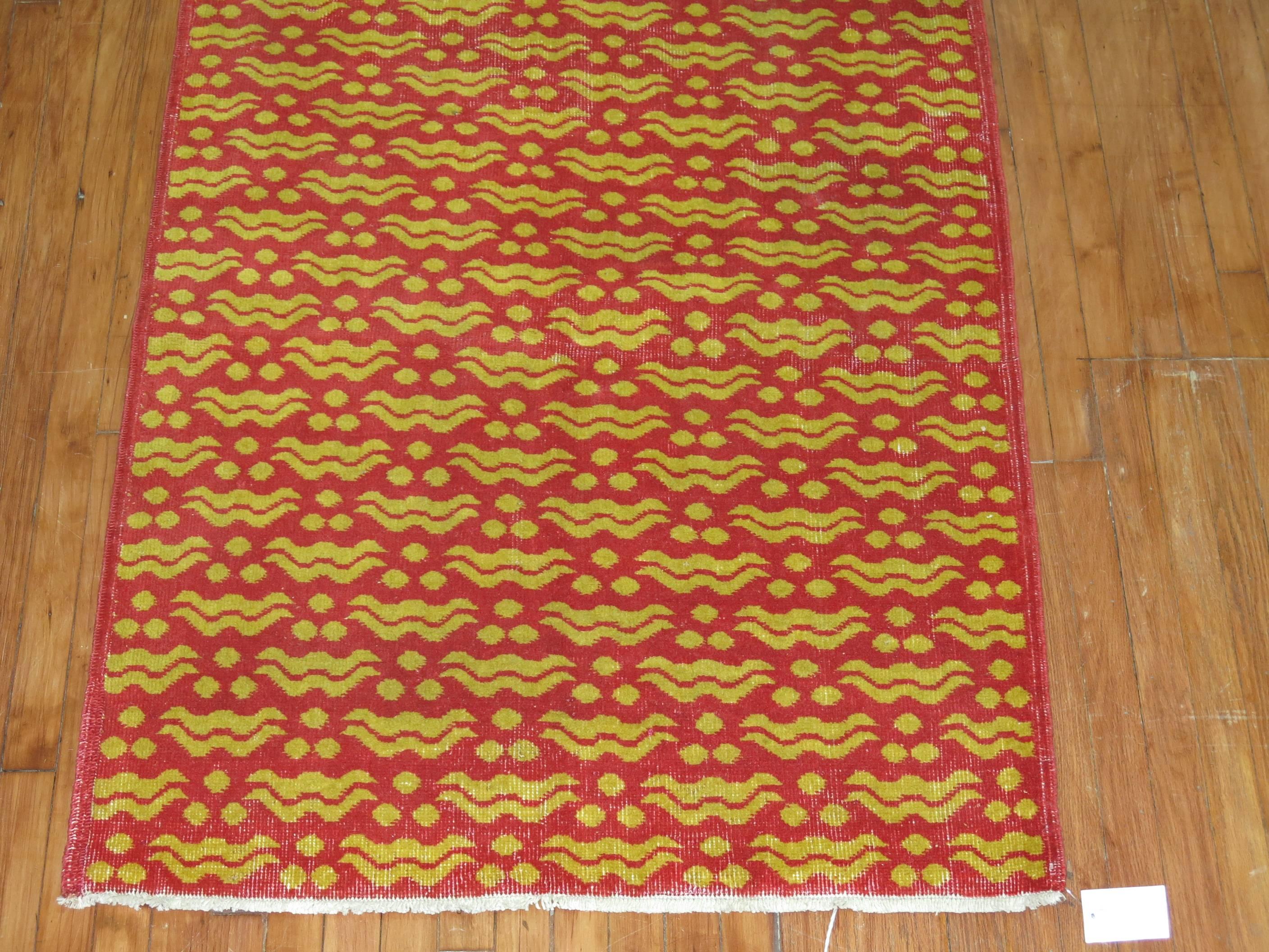 Turkish Deco Rug In Good Condition In New York, NY