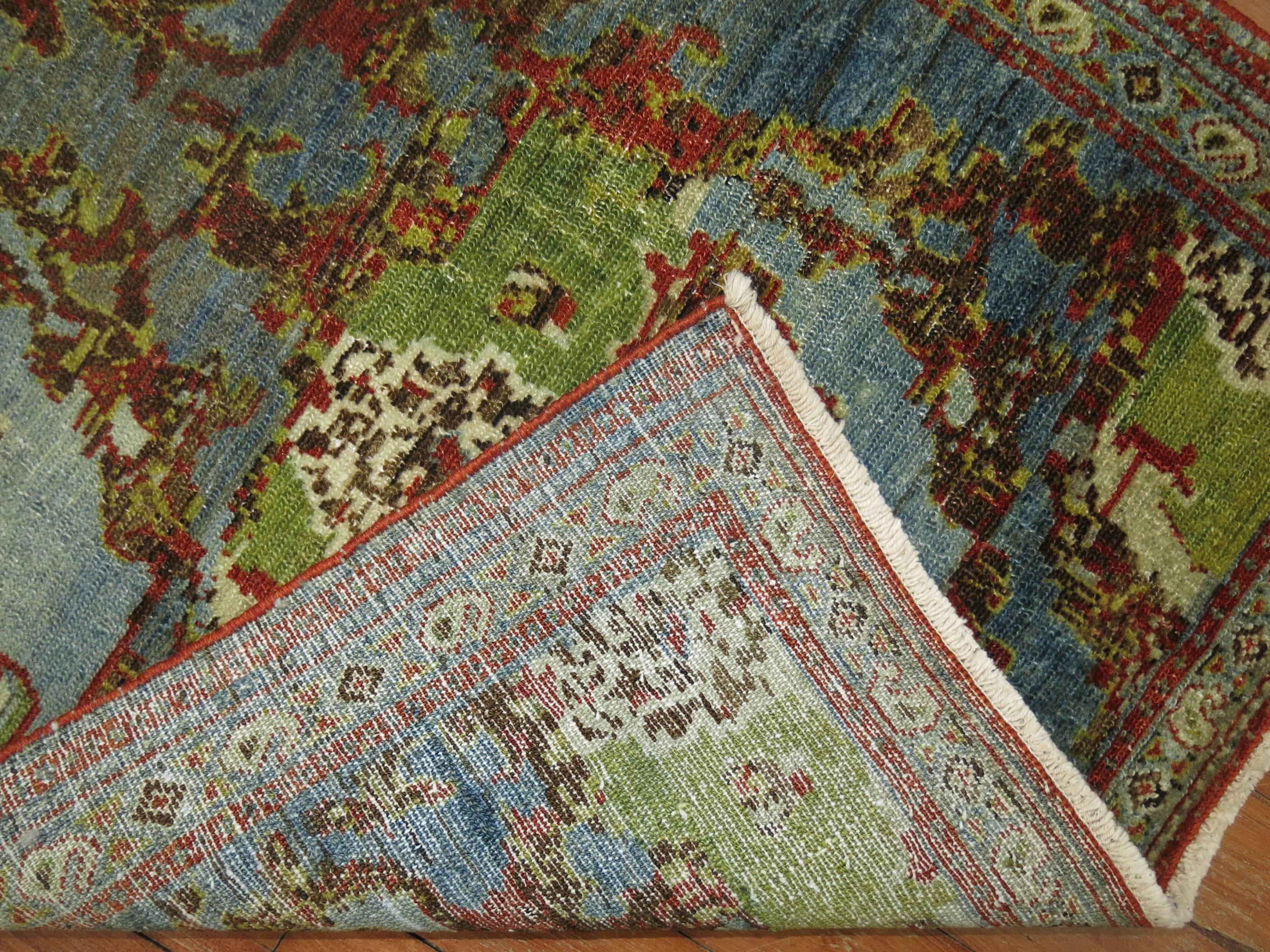 Zabihi Collection Schöner Mini Antiker Persischer Senneh Teppich im Zustand „Gut“ im Angebot in New York, NY