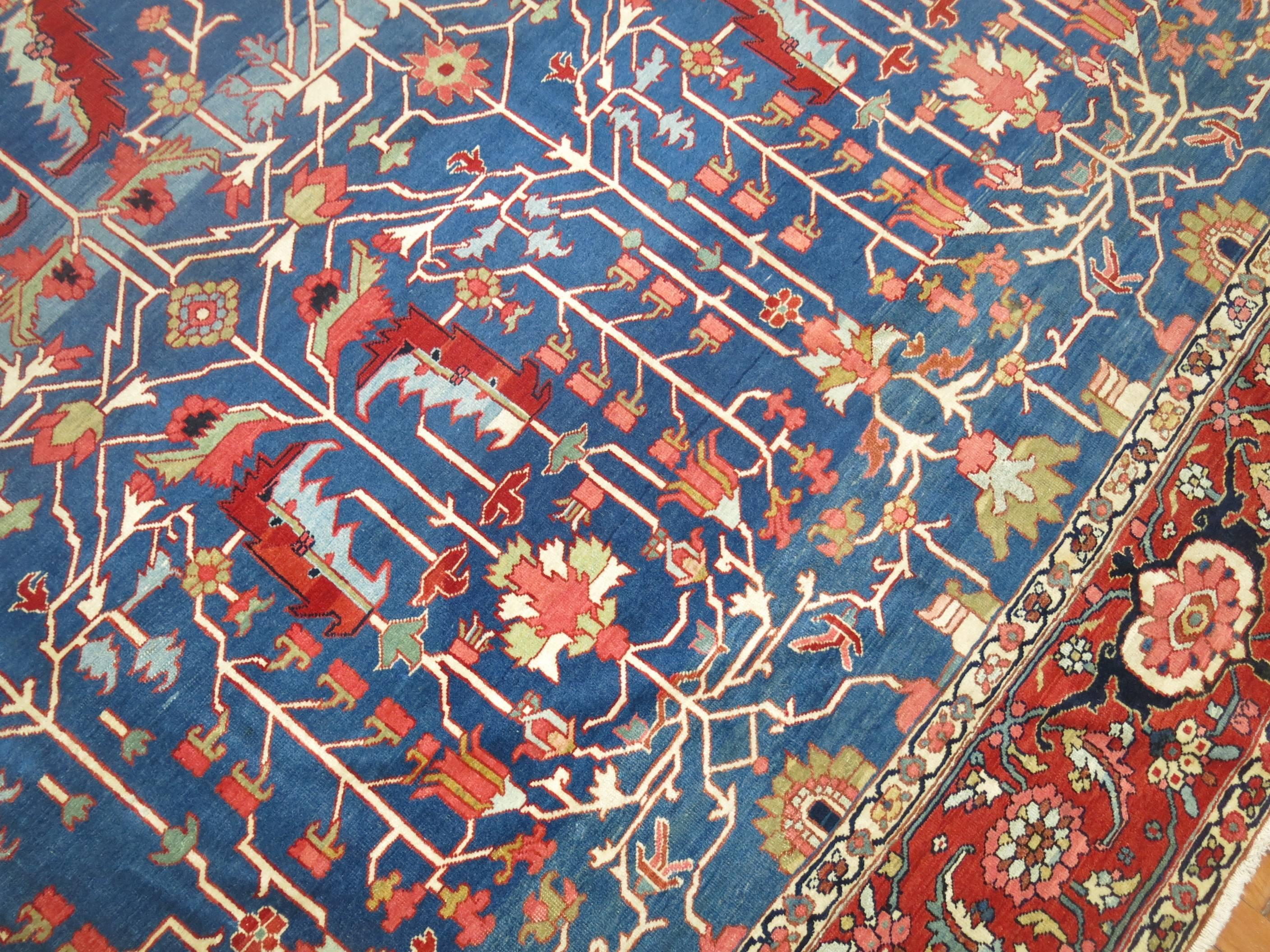 Antique Persian Serapi All-Over Motif Rug, Northwest Persia For Sale 2
