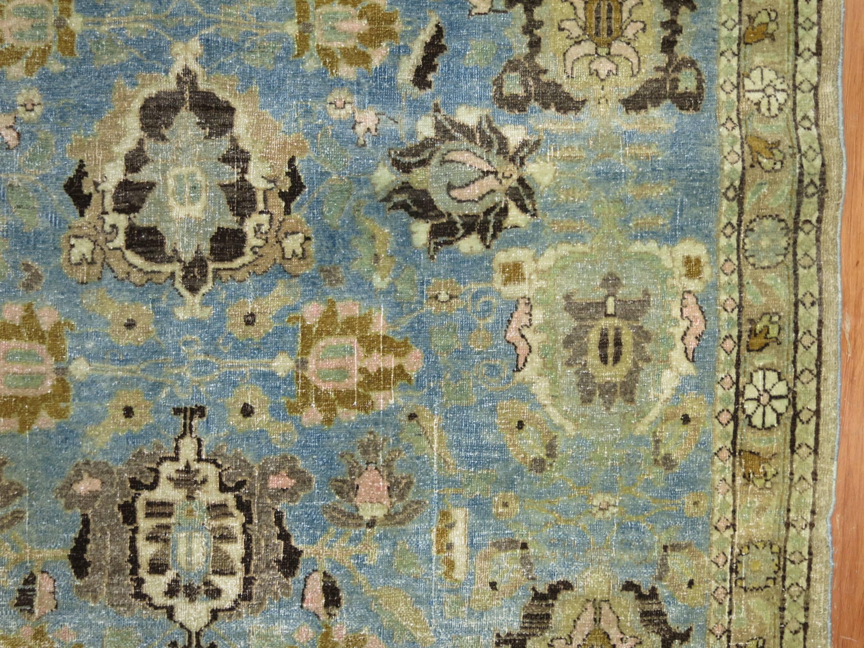 Malayer Antique Persian Tabriz Rug