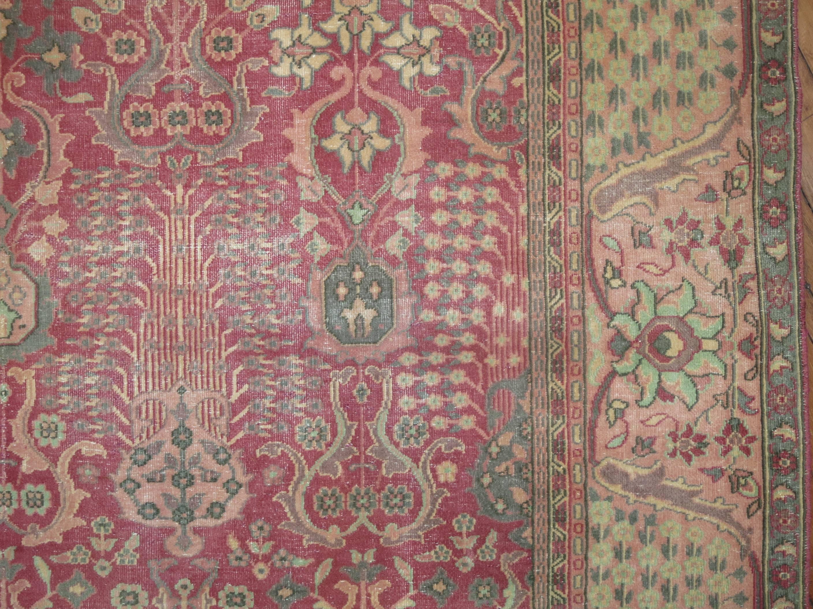 fushia pink rug