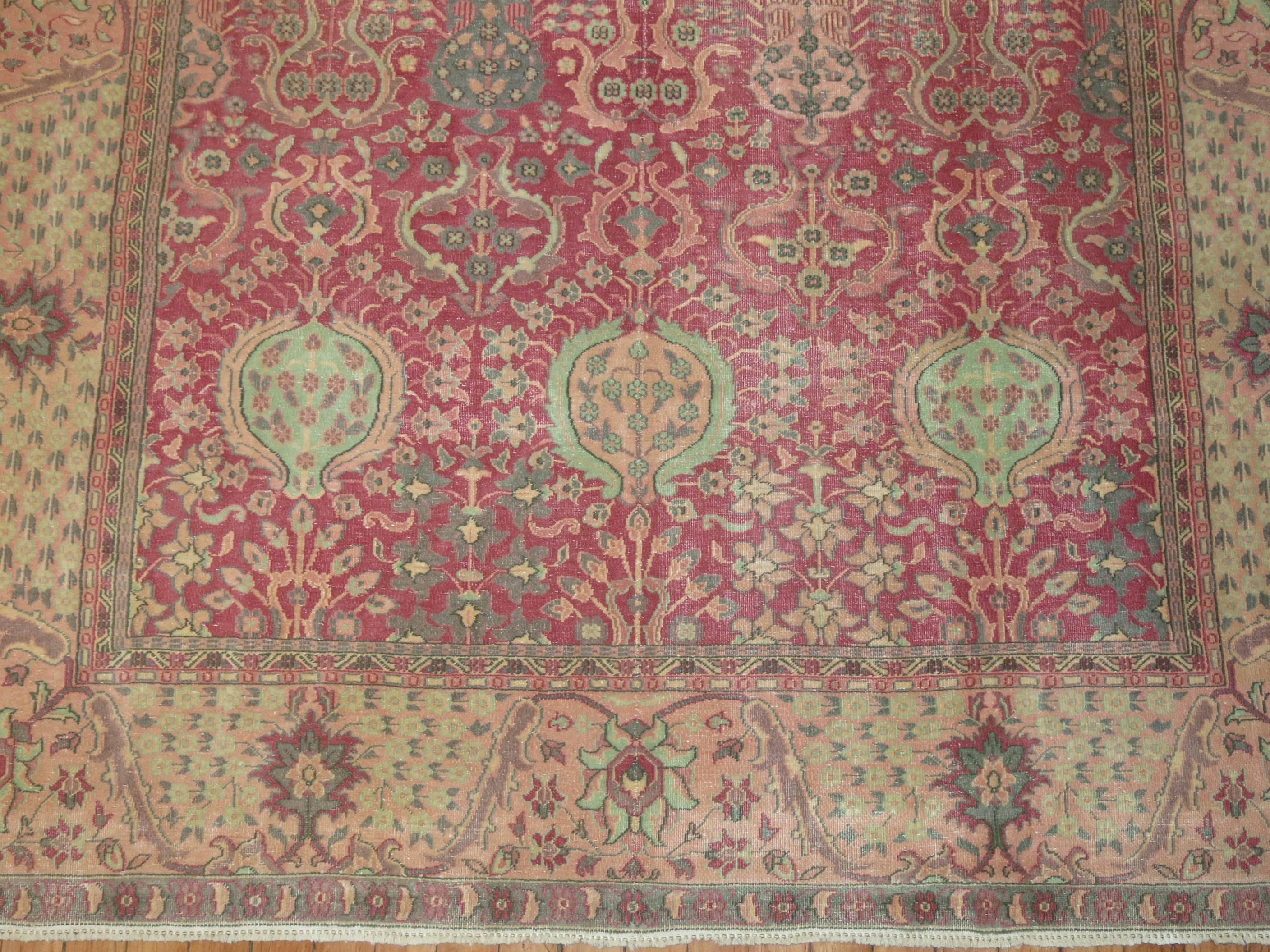 pink indian rug