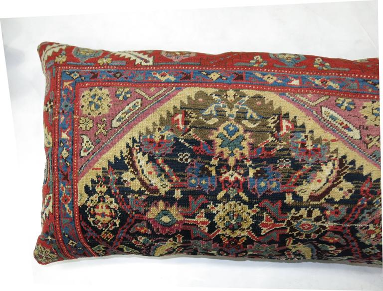 Antique Floor Rug Pillow For Sale at 1stDibs