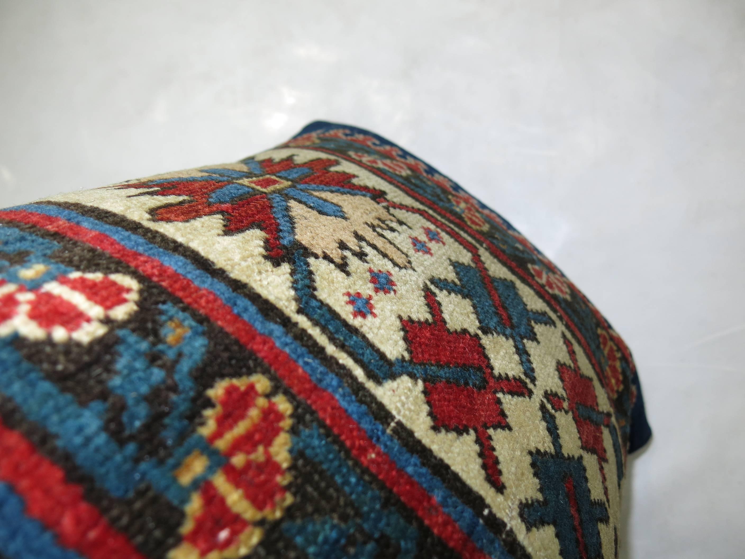 Pair of Caucasian Rug Pillows In Excellent Condition In New York, NY