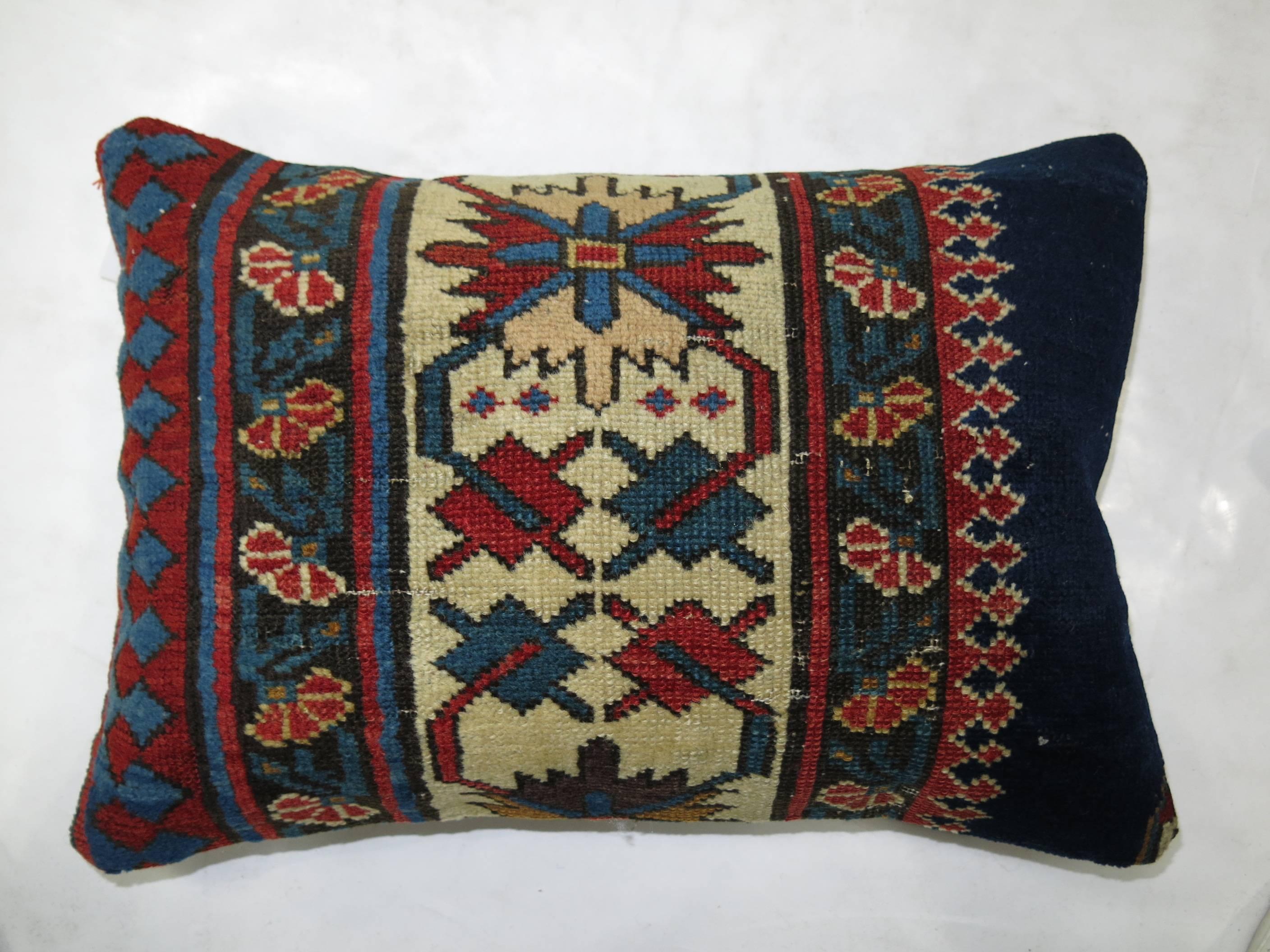 Asian Pair of Caucasian Rug Pillows