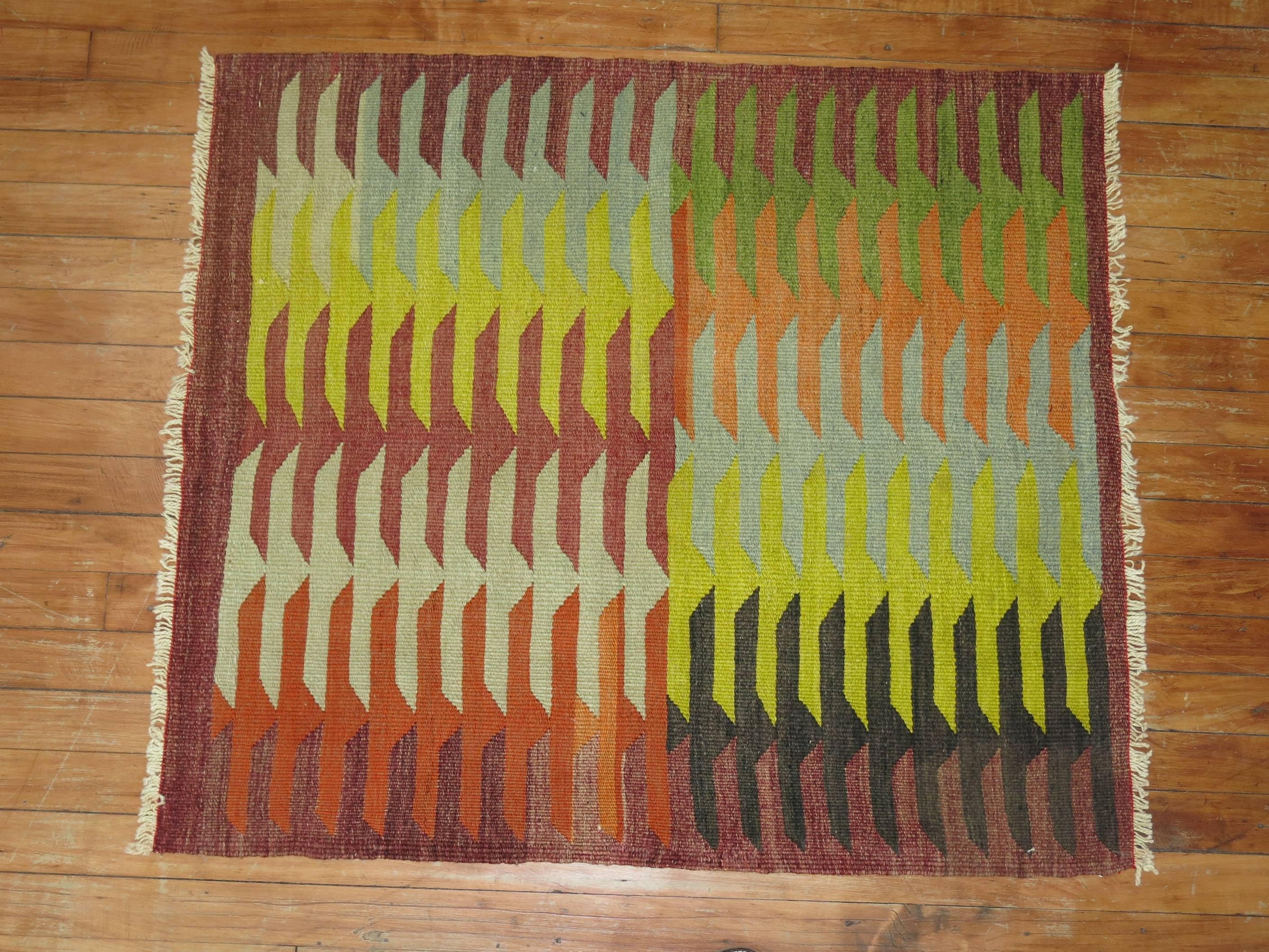 Adirondack Vintage Turkish Kilim Square