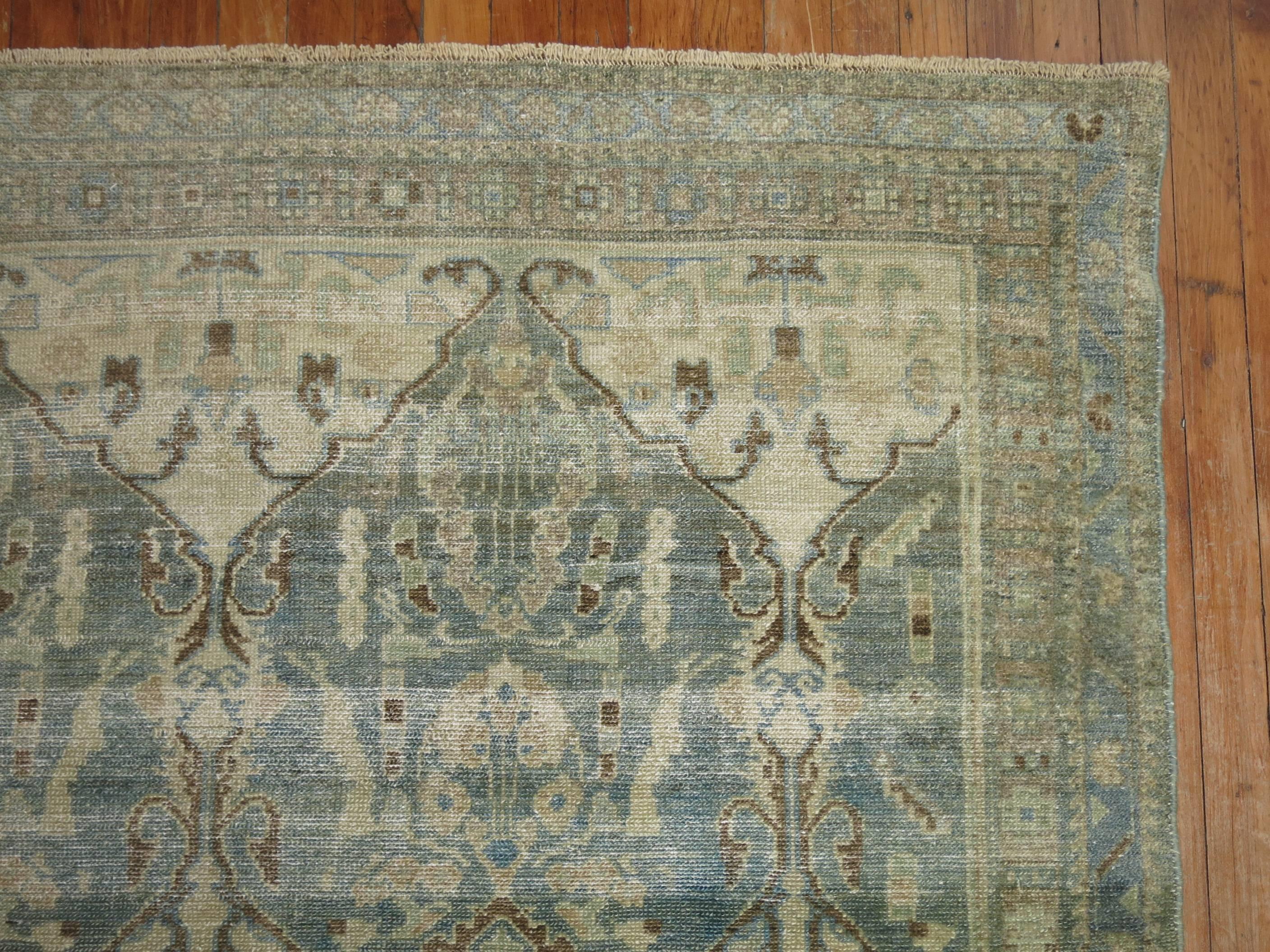 Hand-Woven Antique Persian Malayer Rug