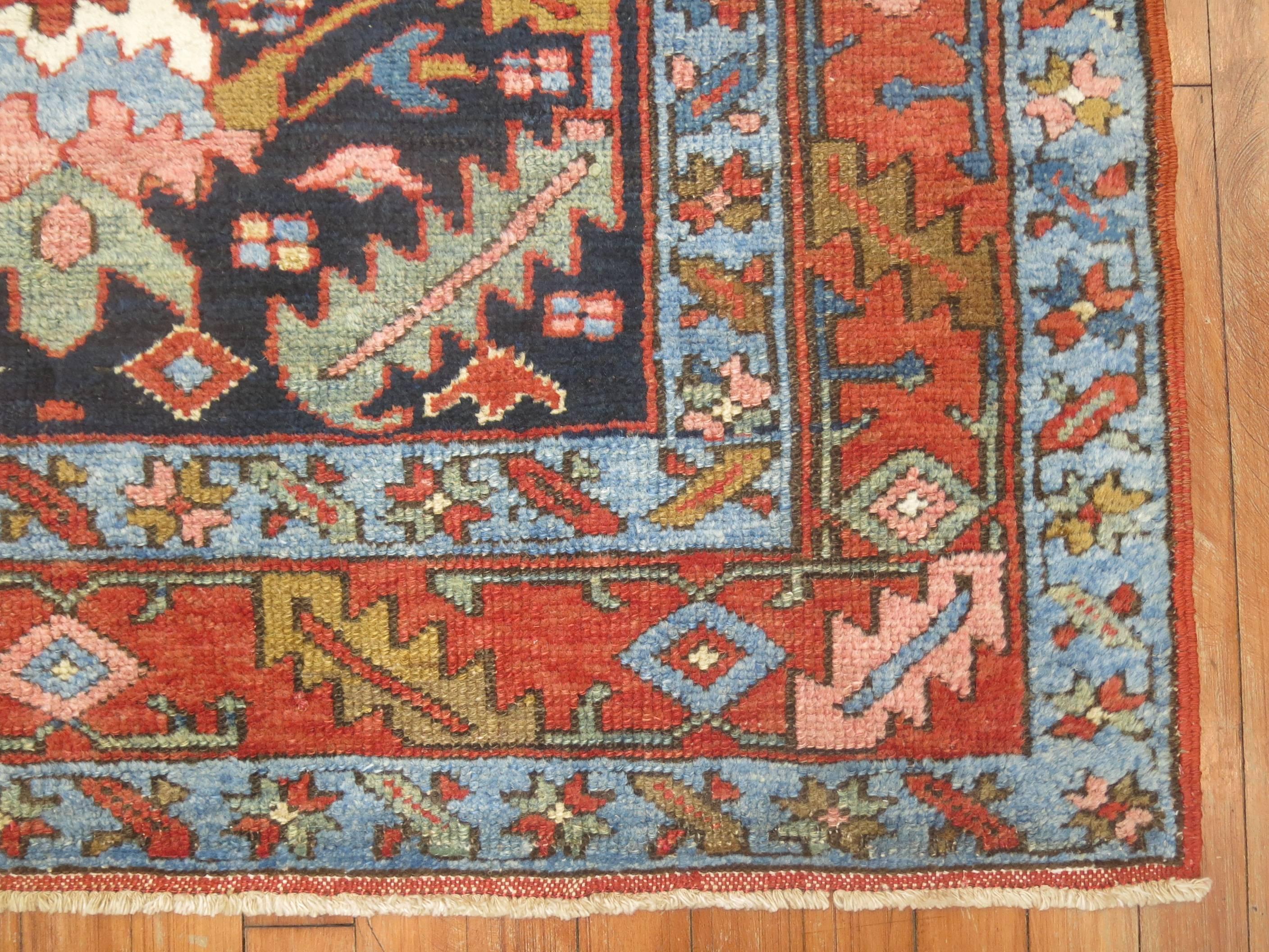 Heriz Serapi Antique Persian Heriz Rug