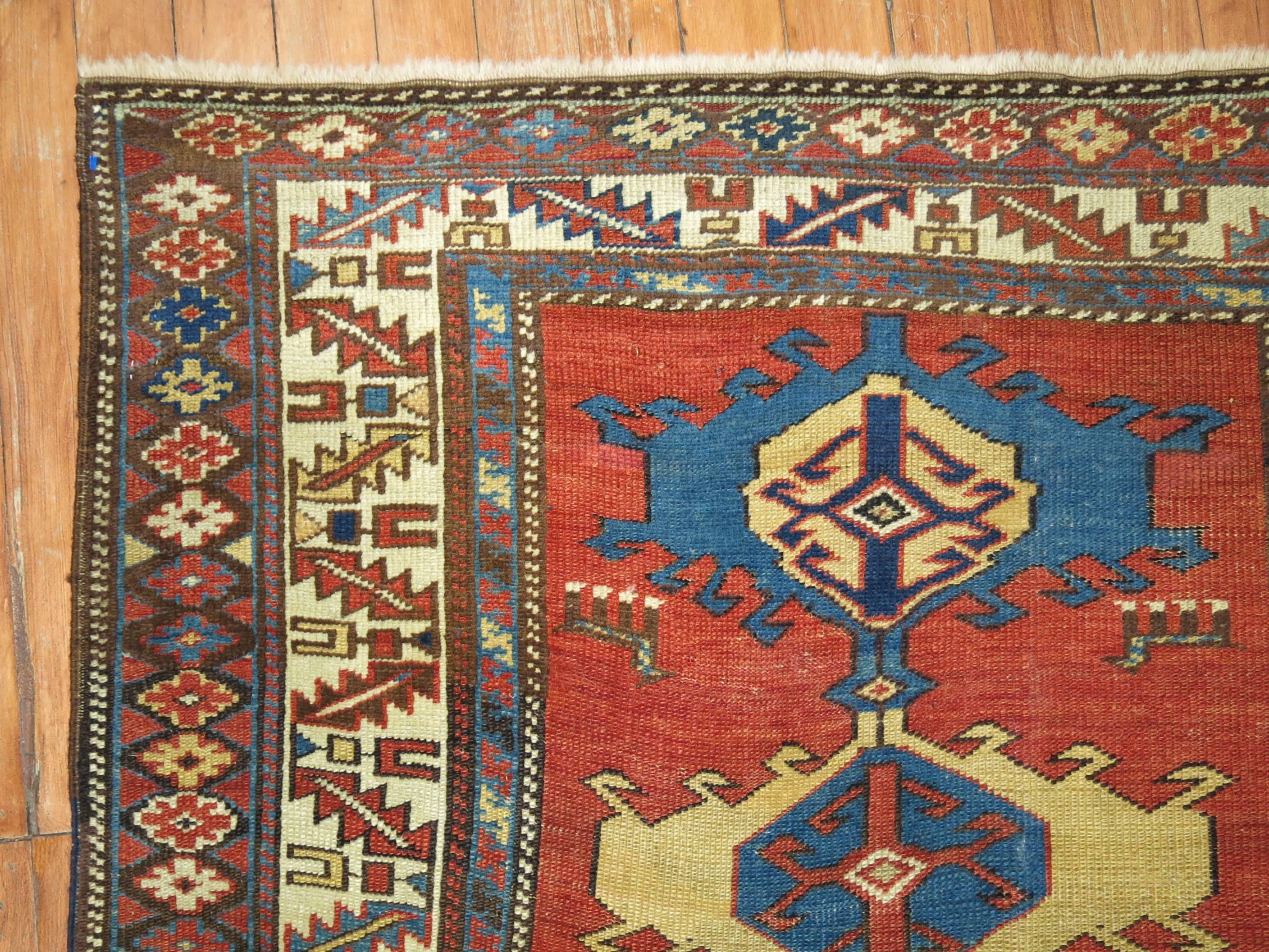 Antique Shirvan Rug In Excellent Condition In New York, NY