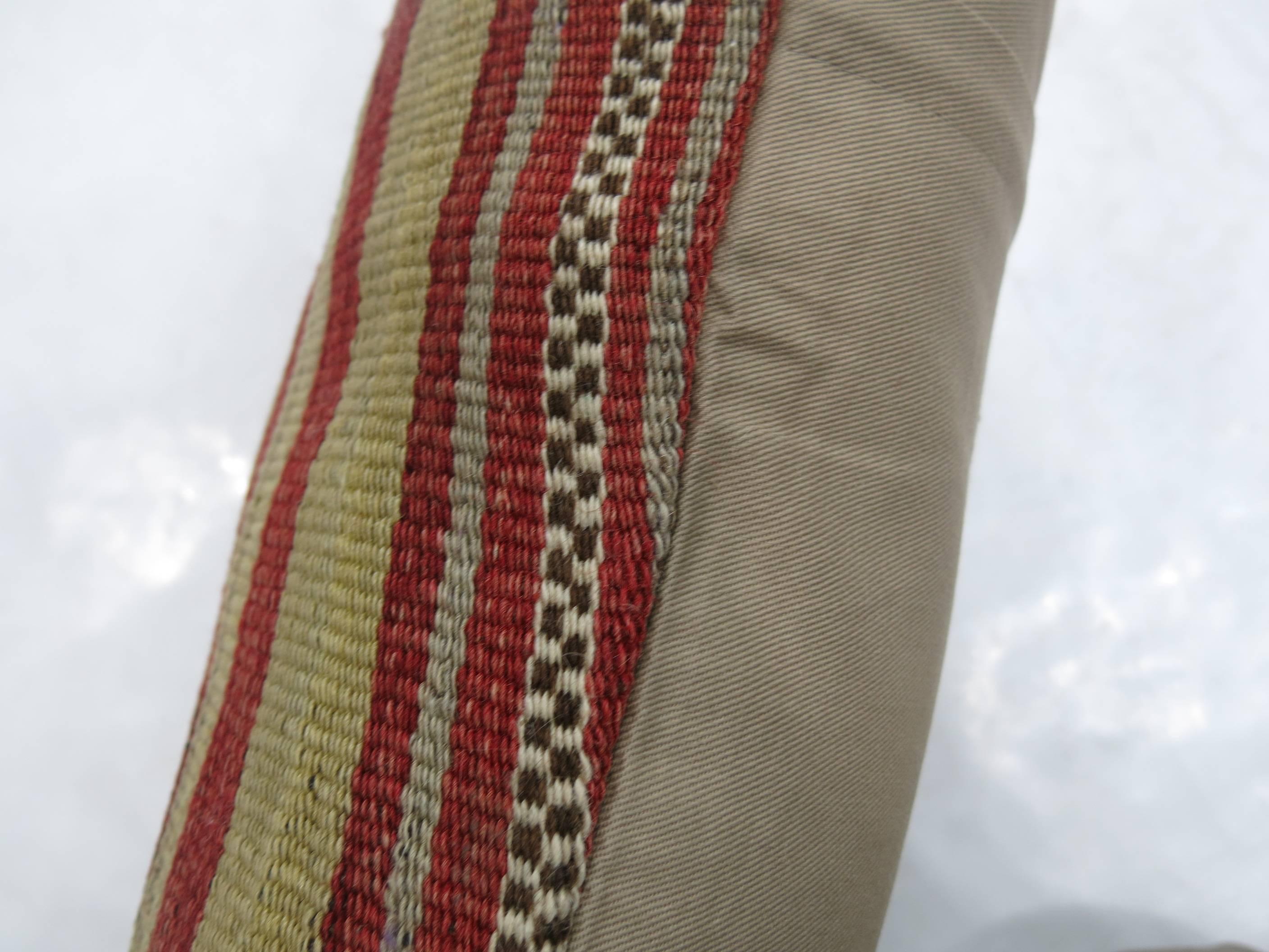 Pillow made from a vintage Turkish Kilim.