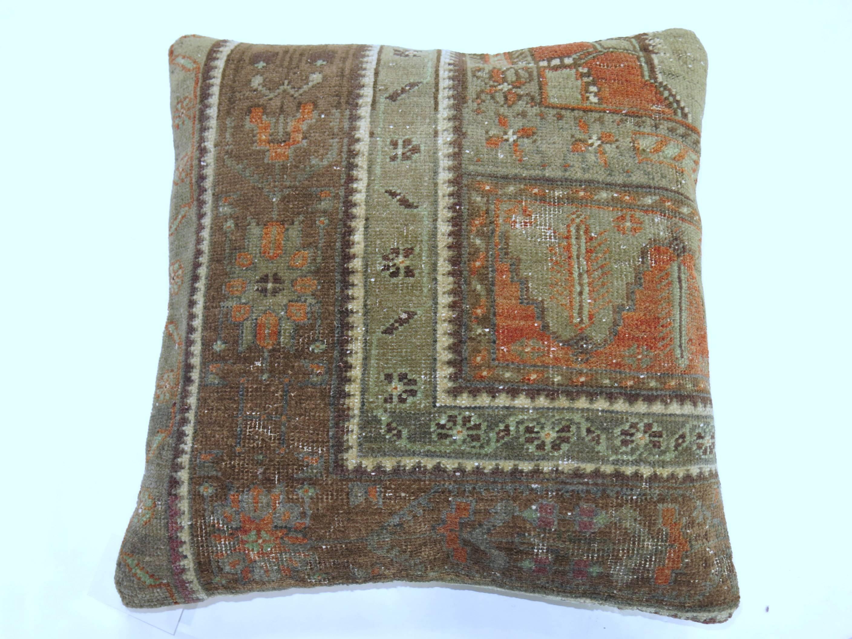 Country Pair of Turkish Rug Pillows