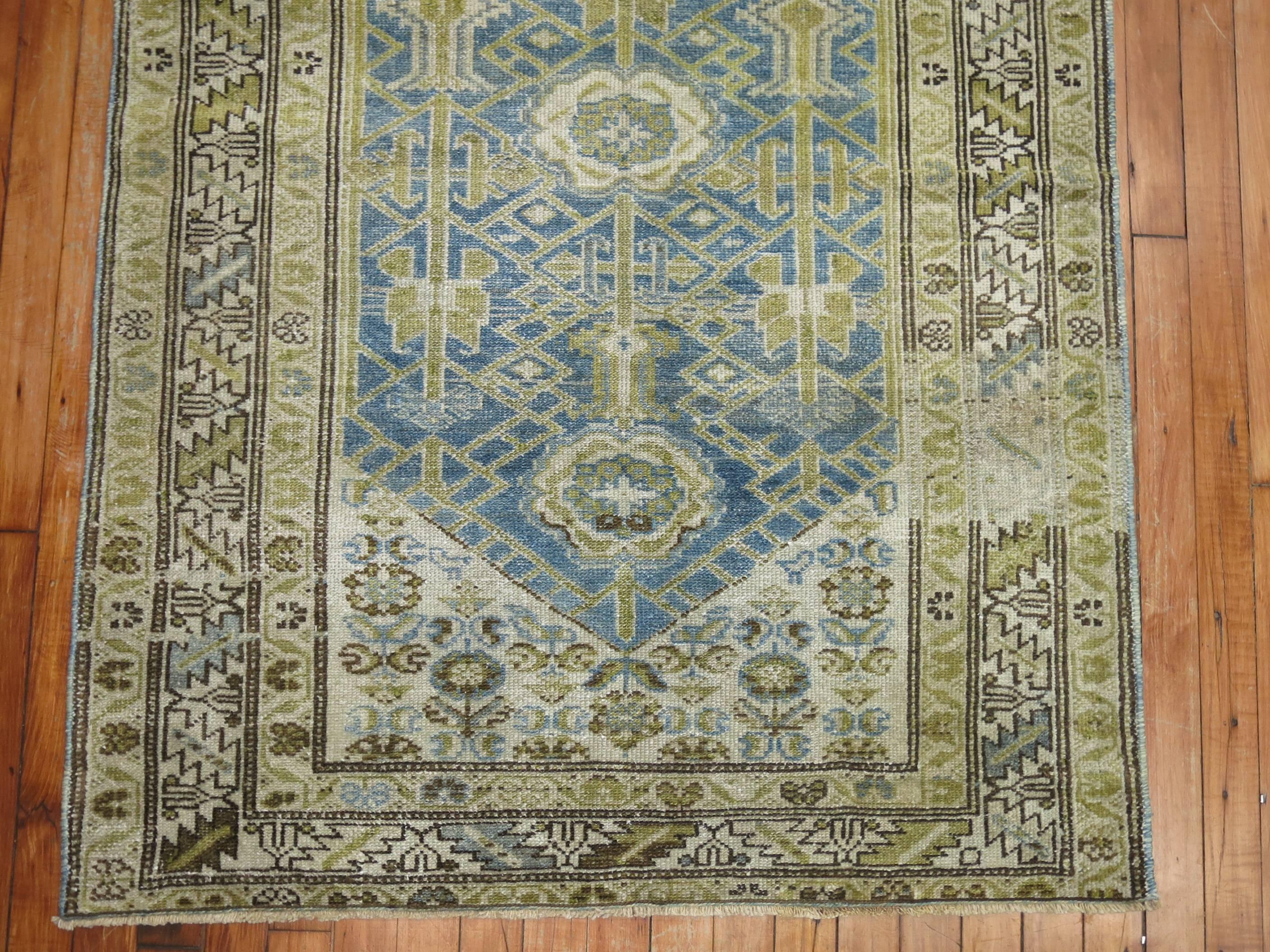 Tibetan Blue Antique Persian Malayer Rug