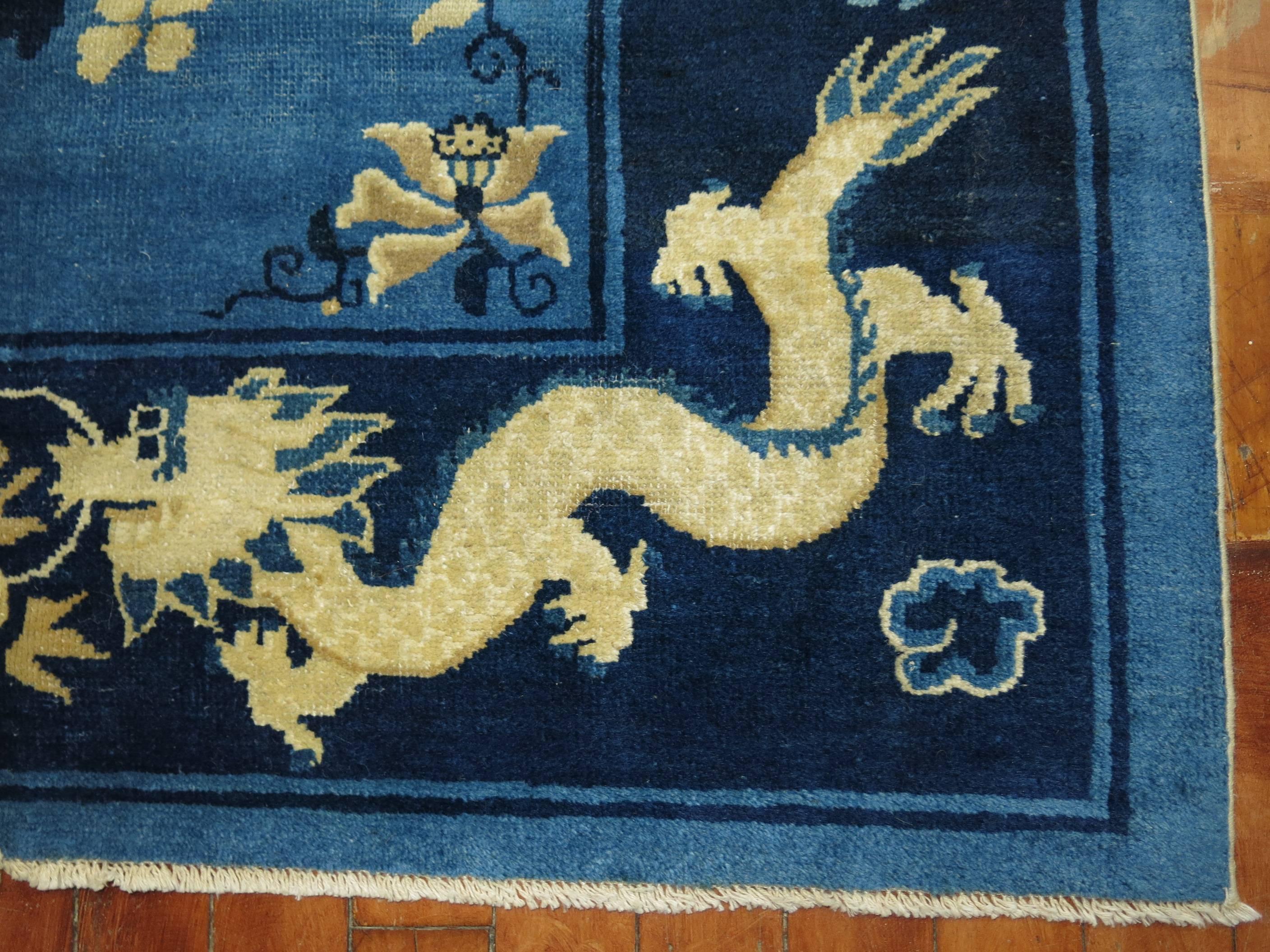 Tissé à la main Tapis de couloir dragon de Pékin chinois en vente