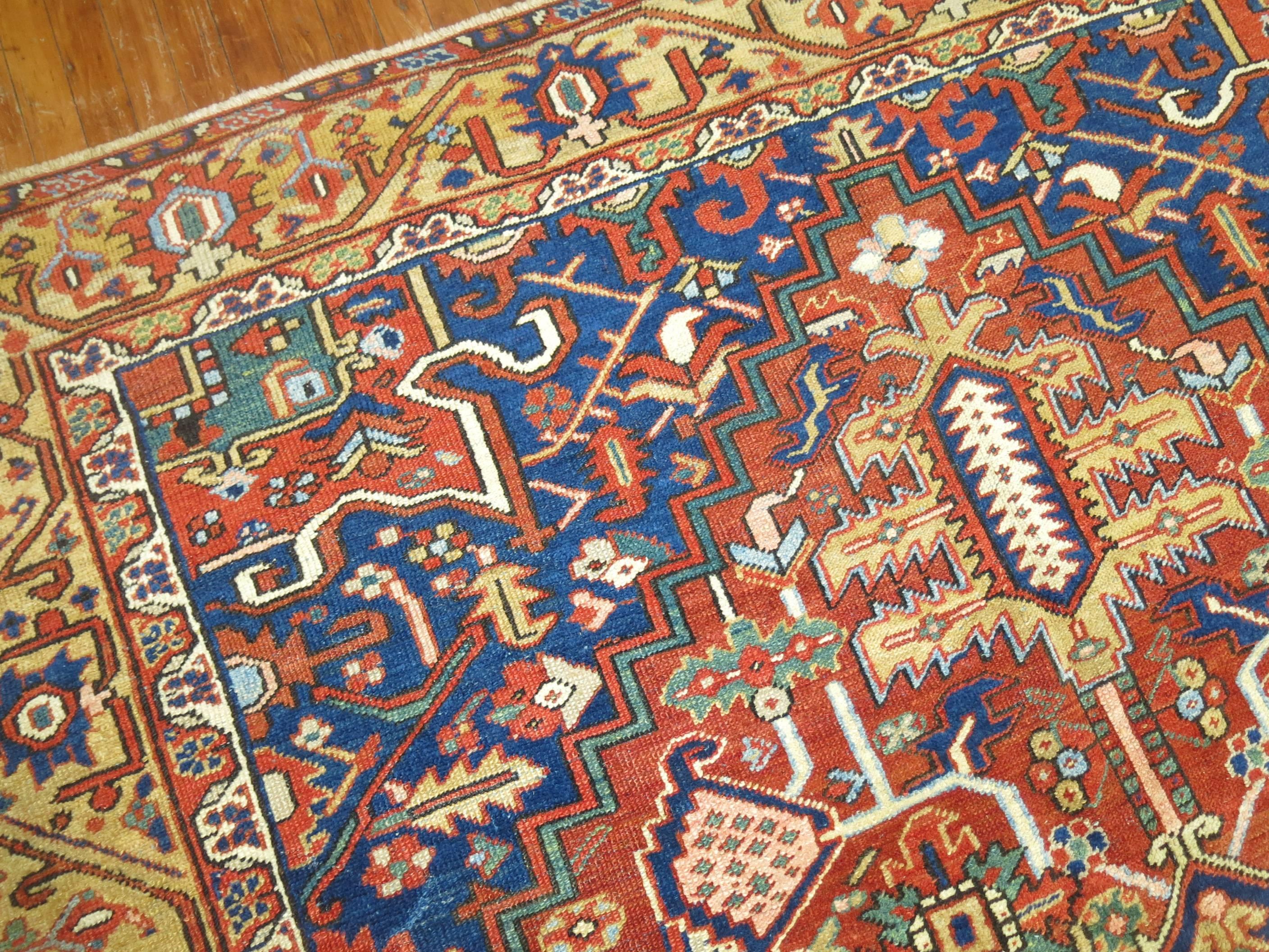 Wool Persian Heriz Carpet