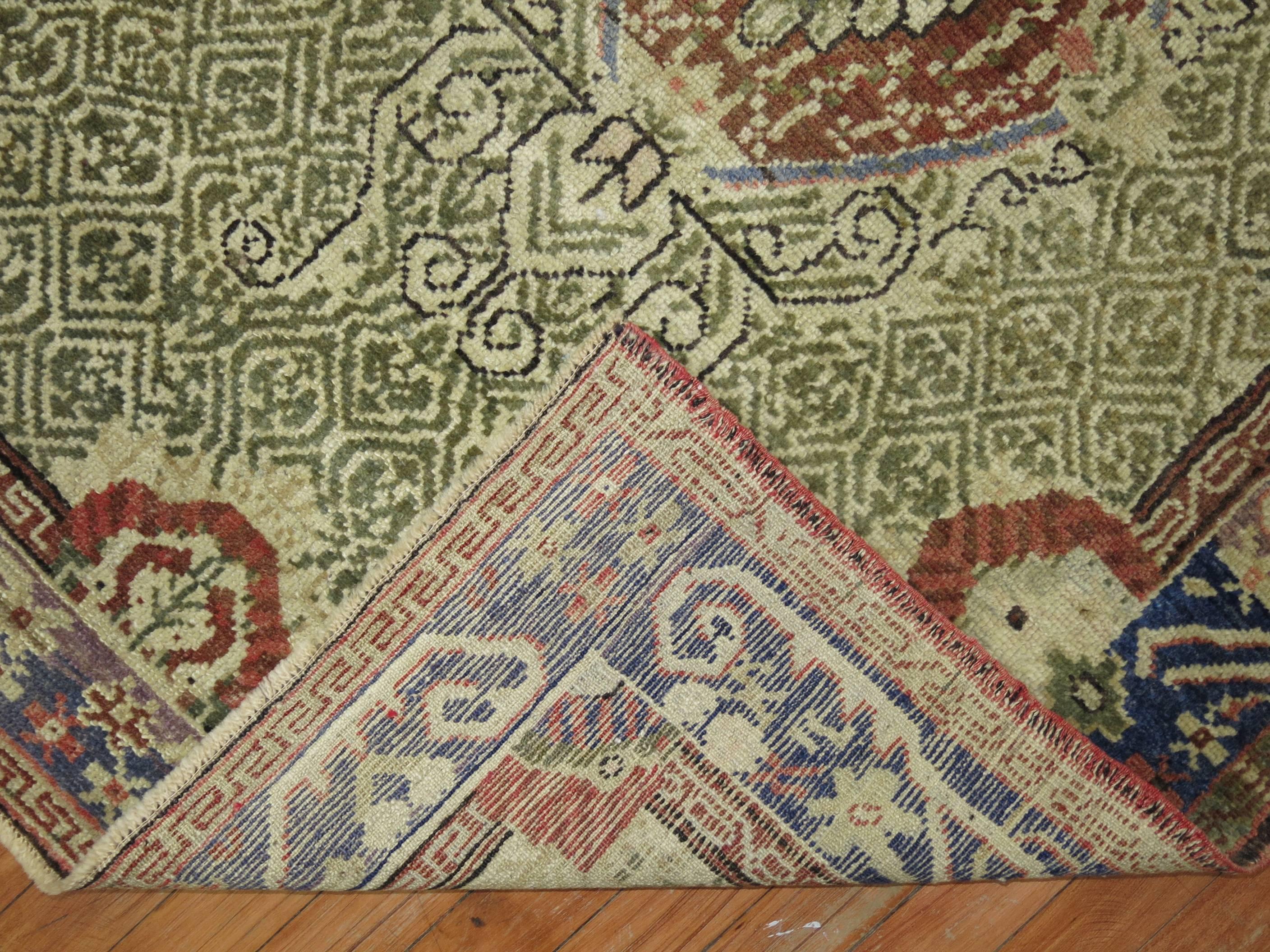 Turkish Ghiordes Rug In Excellent Condition In New York, NY