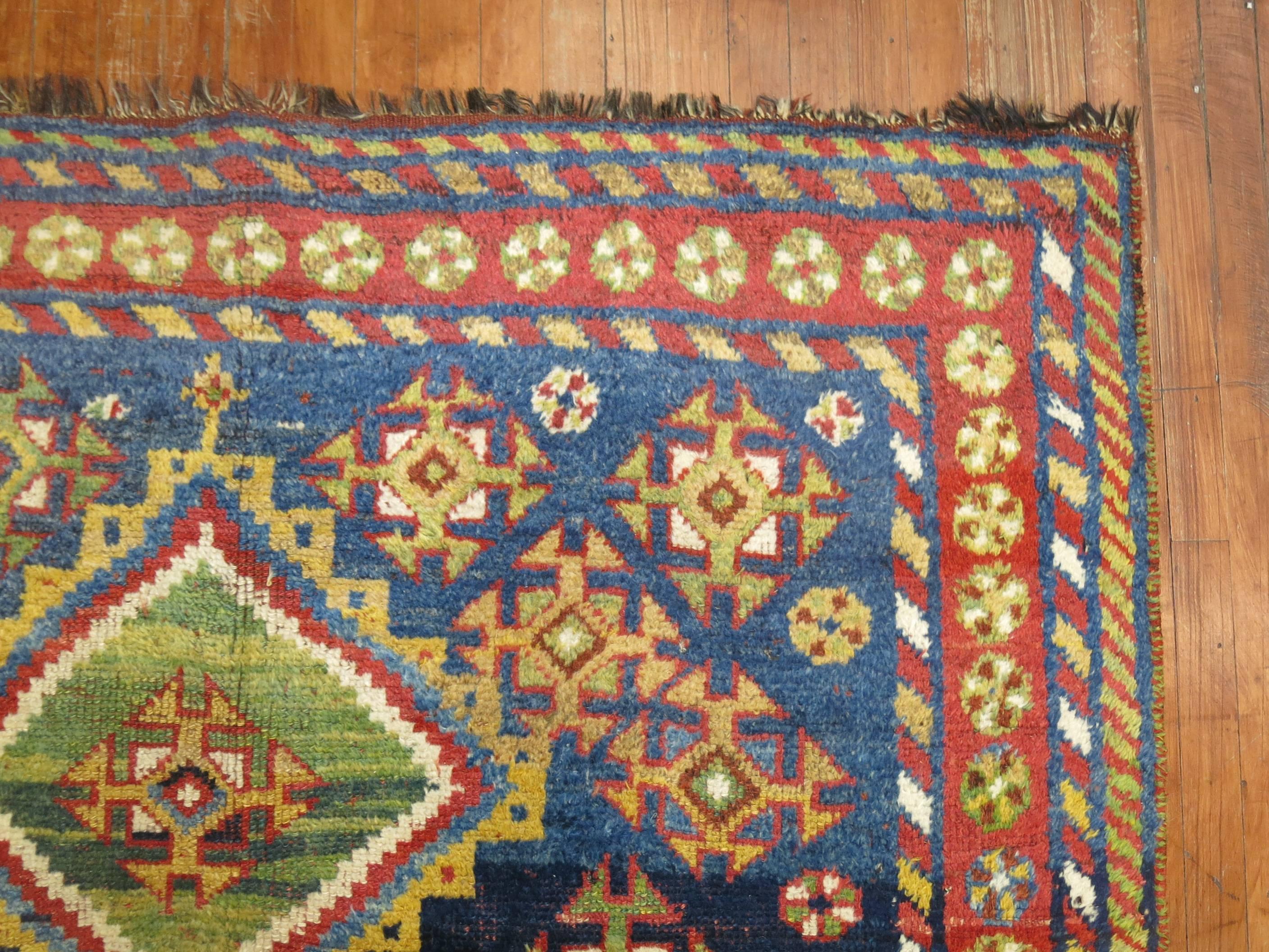 Bohémien Tappeto Gabbeh persiano antico e colorato Collection'S in vendita