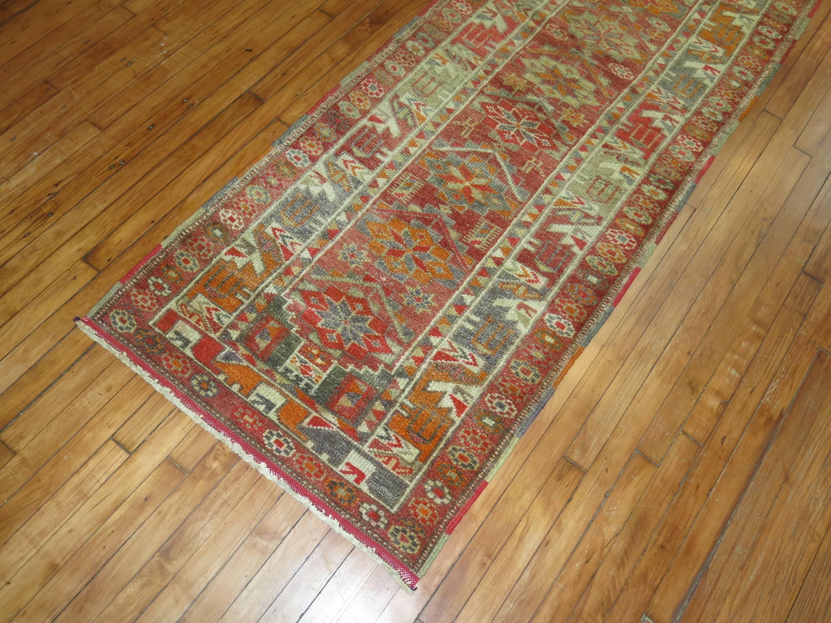 Vintage Turkish Anatolian Runner In Excellent Condition In New York, NY