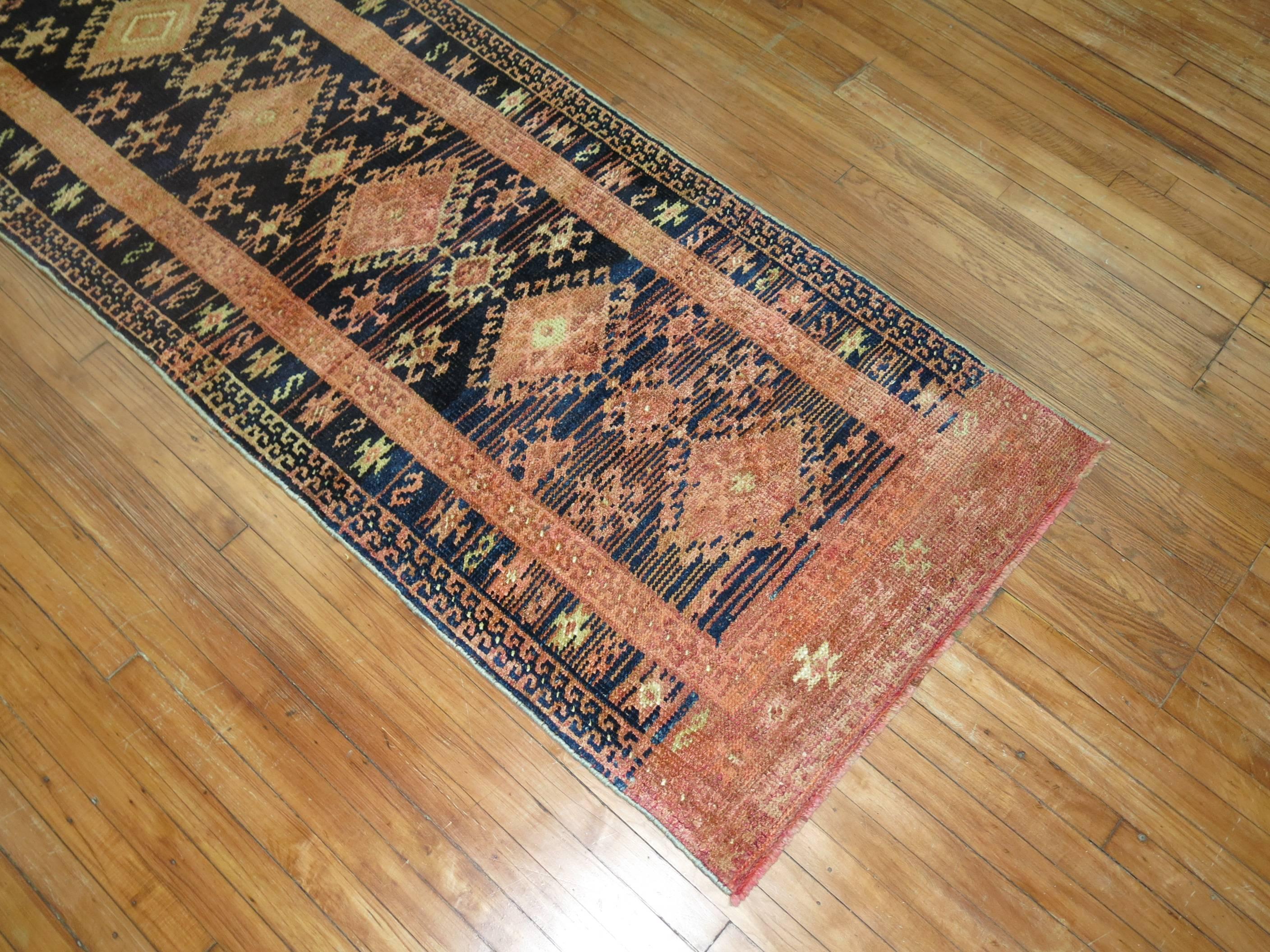 Vintage Turkish Eclectic Runner In Excellent Condition In New York, NY