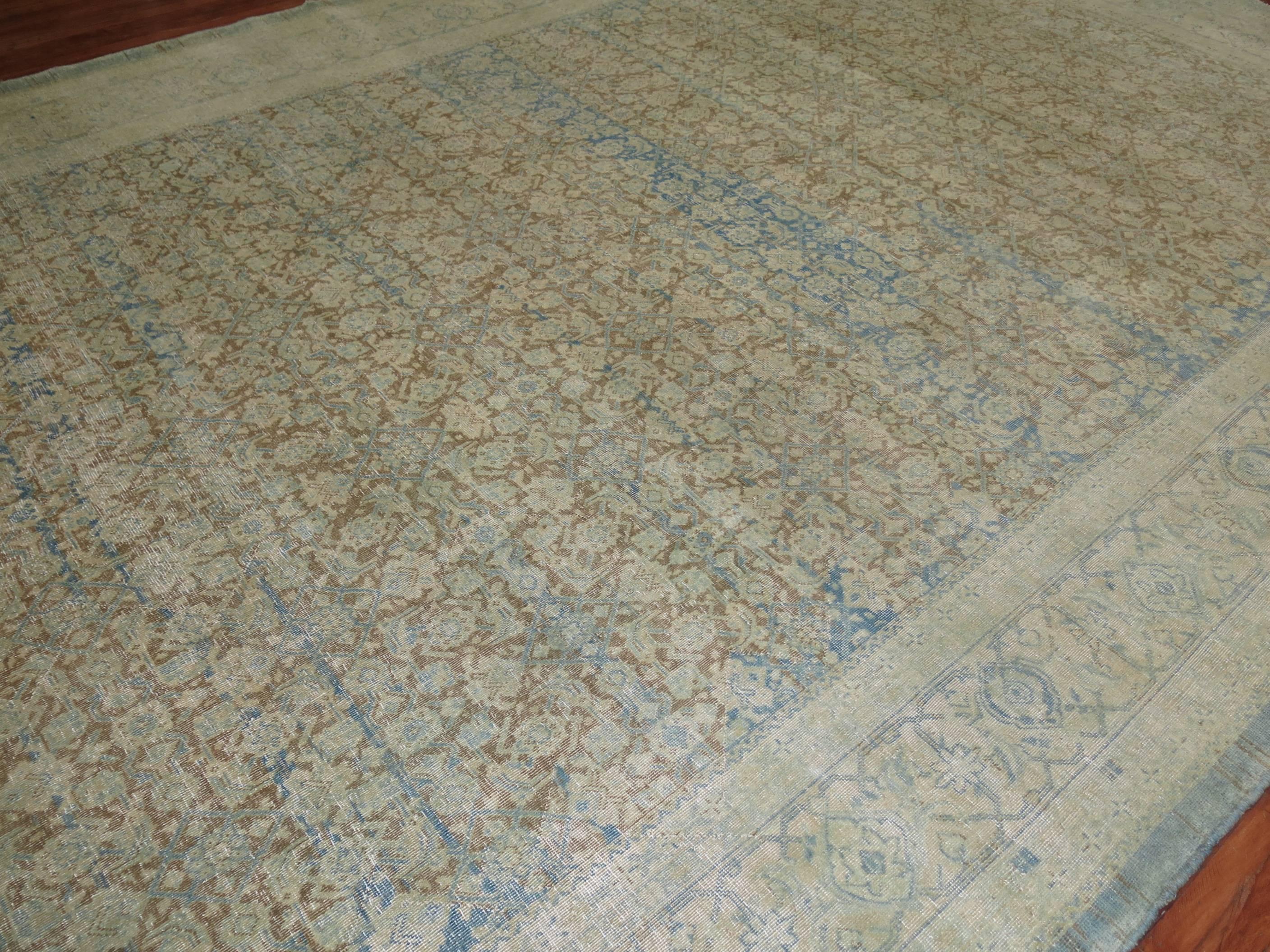 Zabihi Kollektion Persischer Täbris Oversize-Teppich in Übergröße (20. Jahrhundert) im Angebot