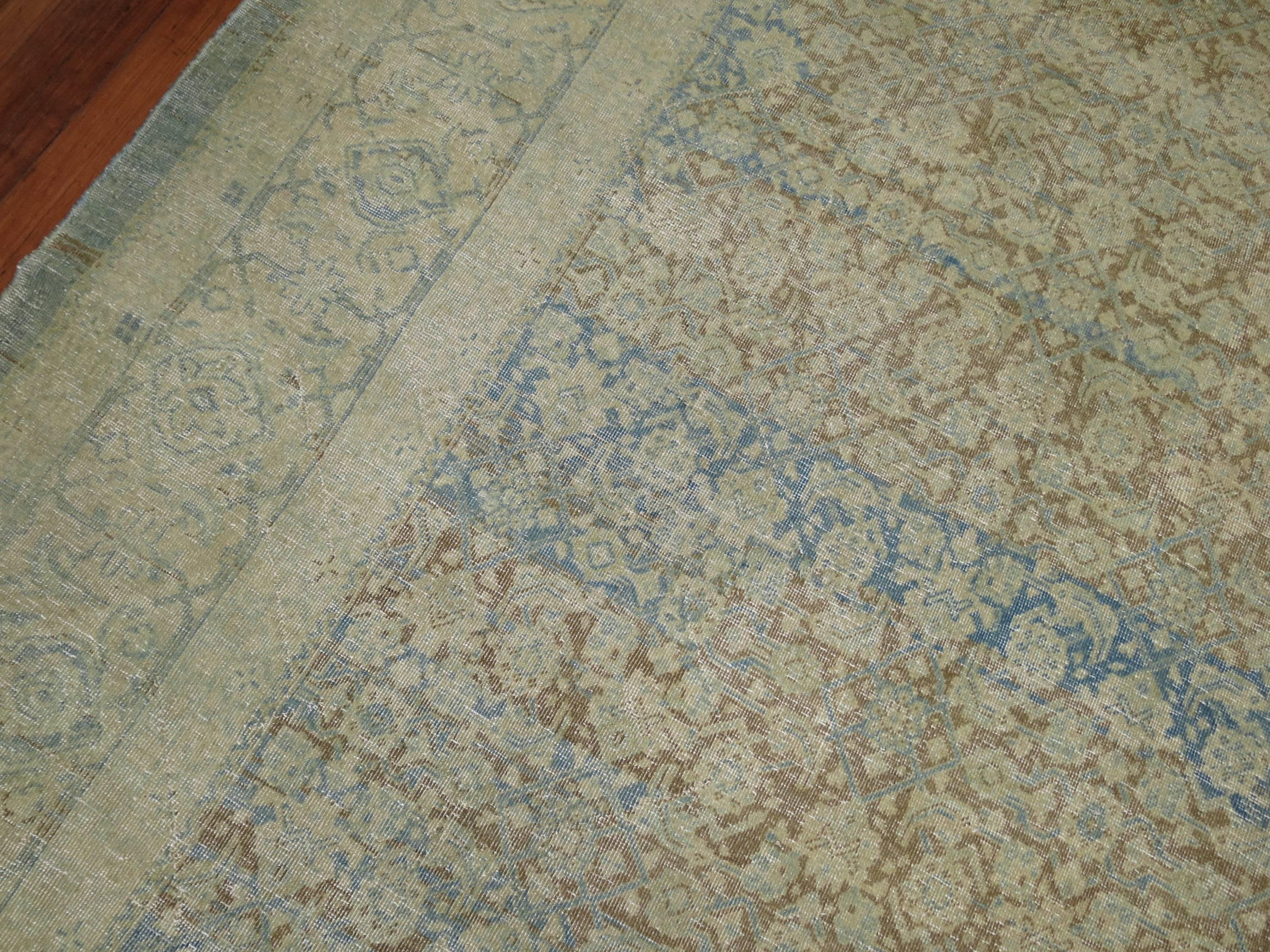 Wool Zabihi Collection Persian Tabriz Oversize Carpet For Sale