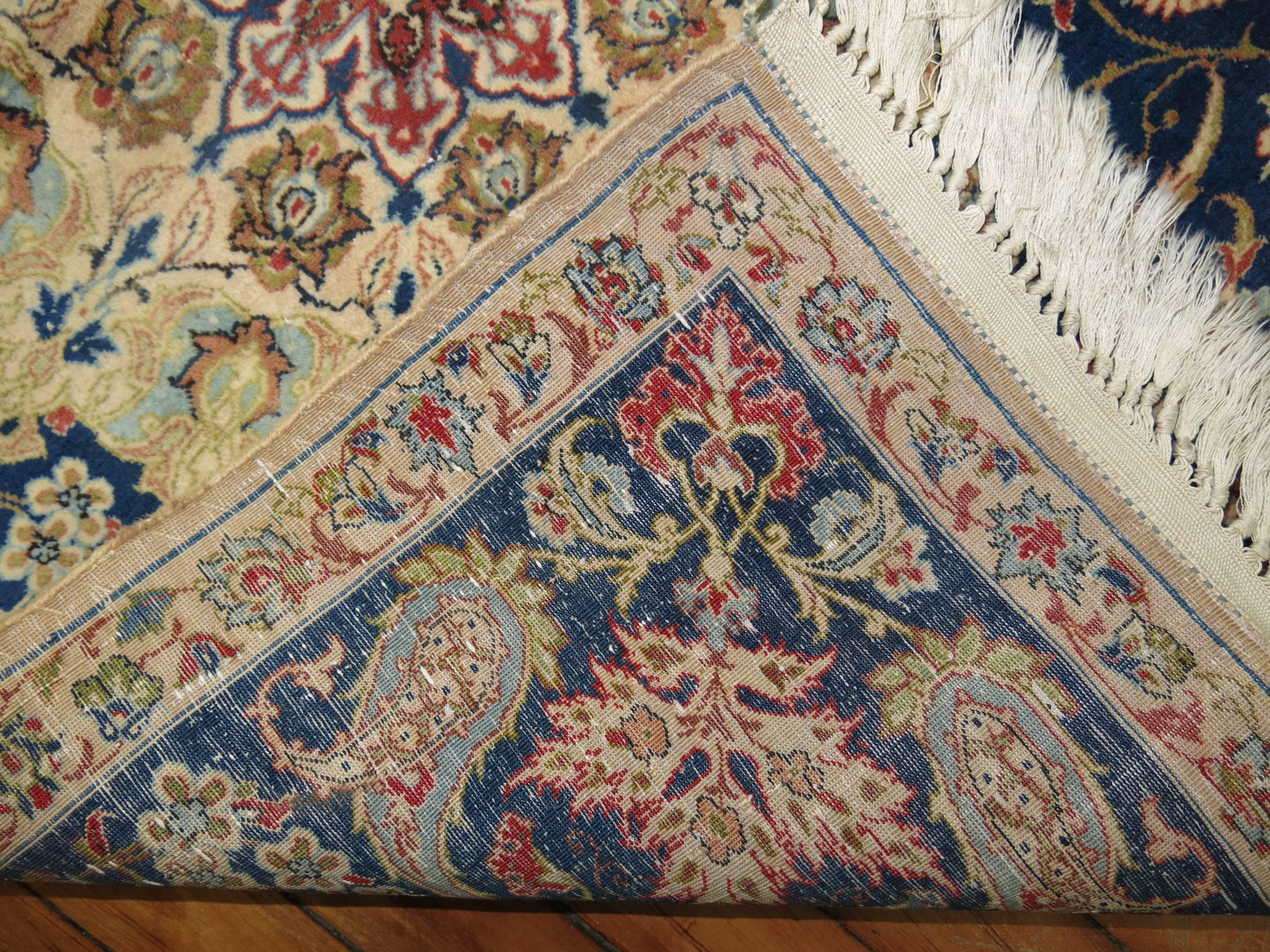 British Colonial Persian Nain Rug