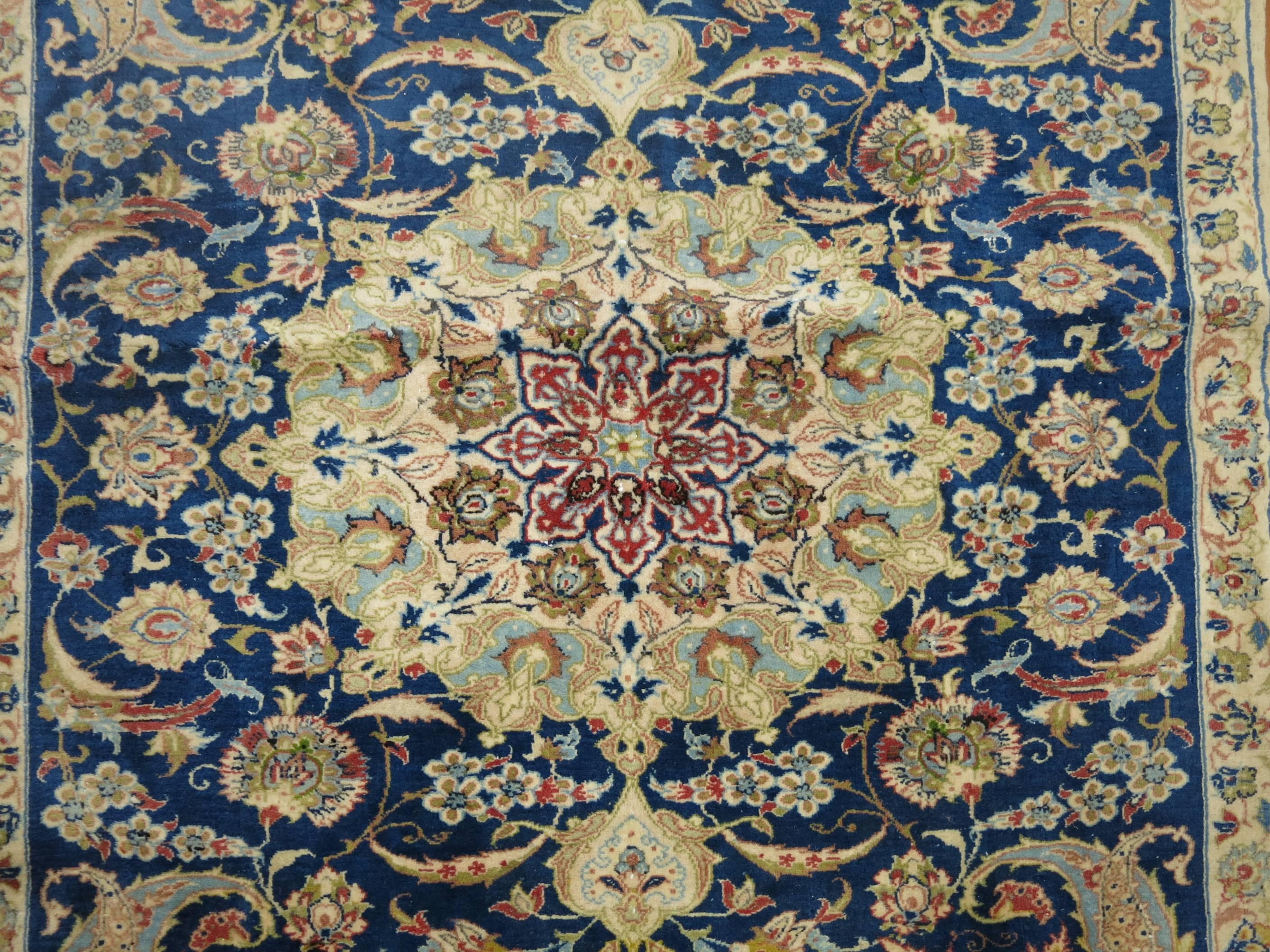 Persian Nain Rug In Excellent Condition In New York, NY
