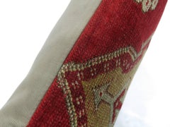 Zabihi Collection Large Floor Size Red Turkish Rug Pillow