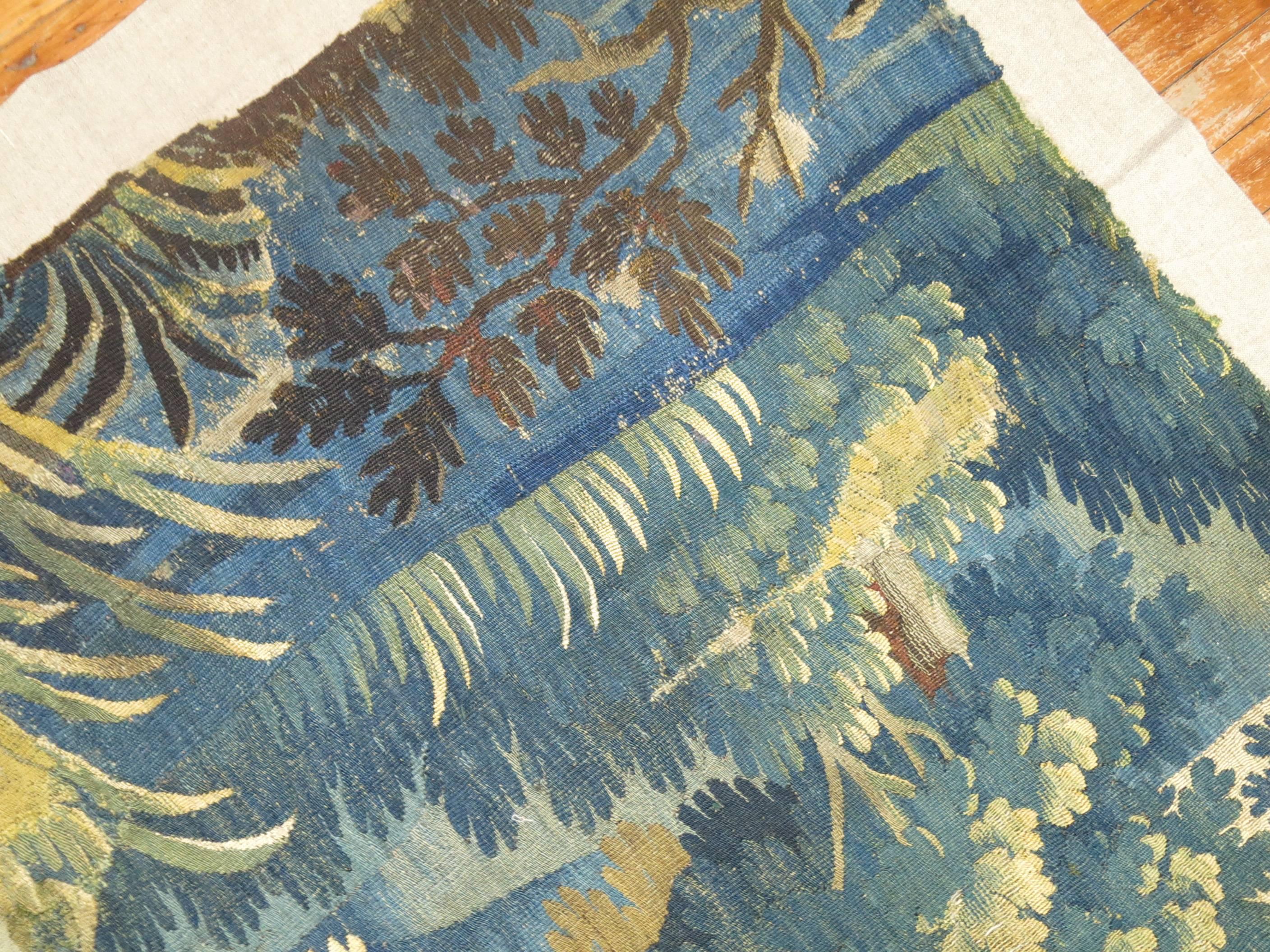 Verdure Tapestry on Linen In Excellent Condition In New York, NY