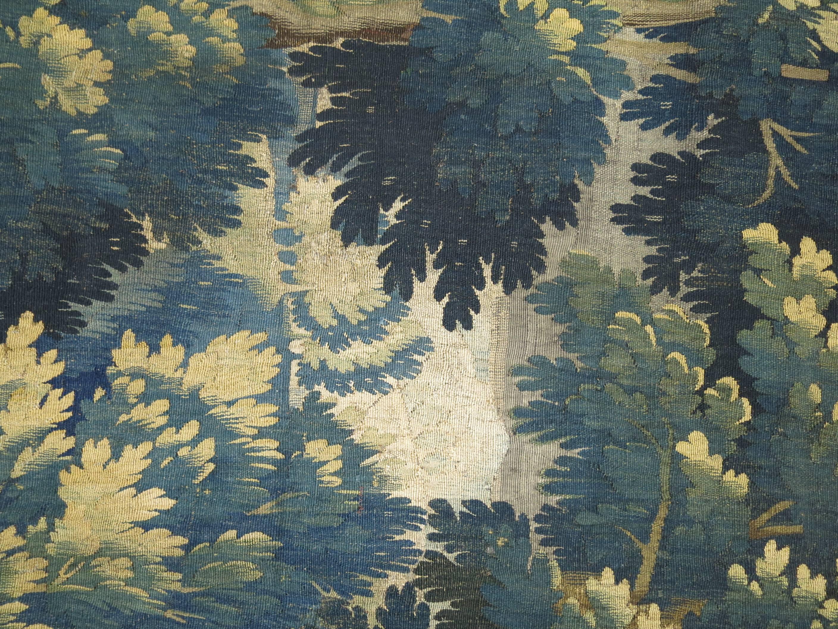 Verdure Tapestry on Linen 1
