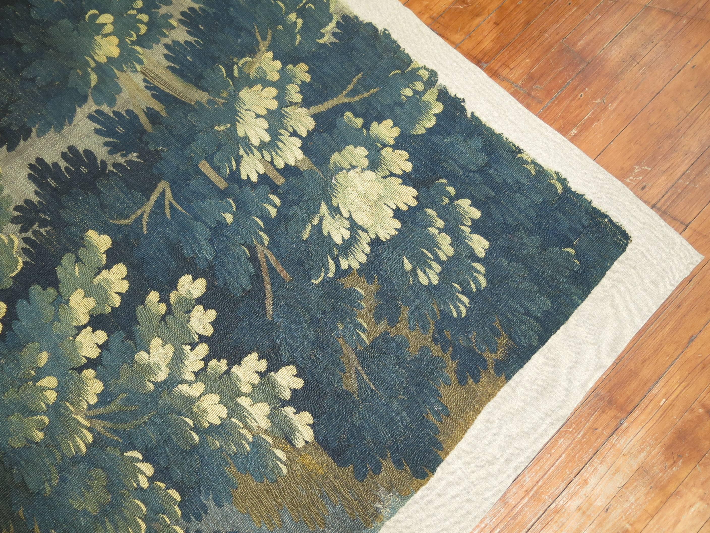 Verdure Tapestry on Linen 2