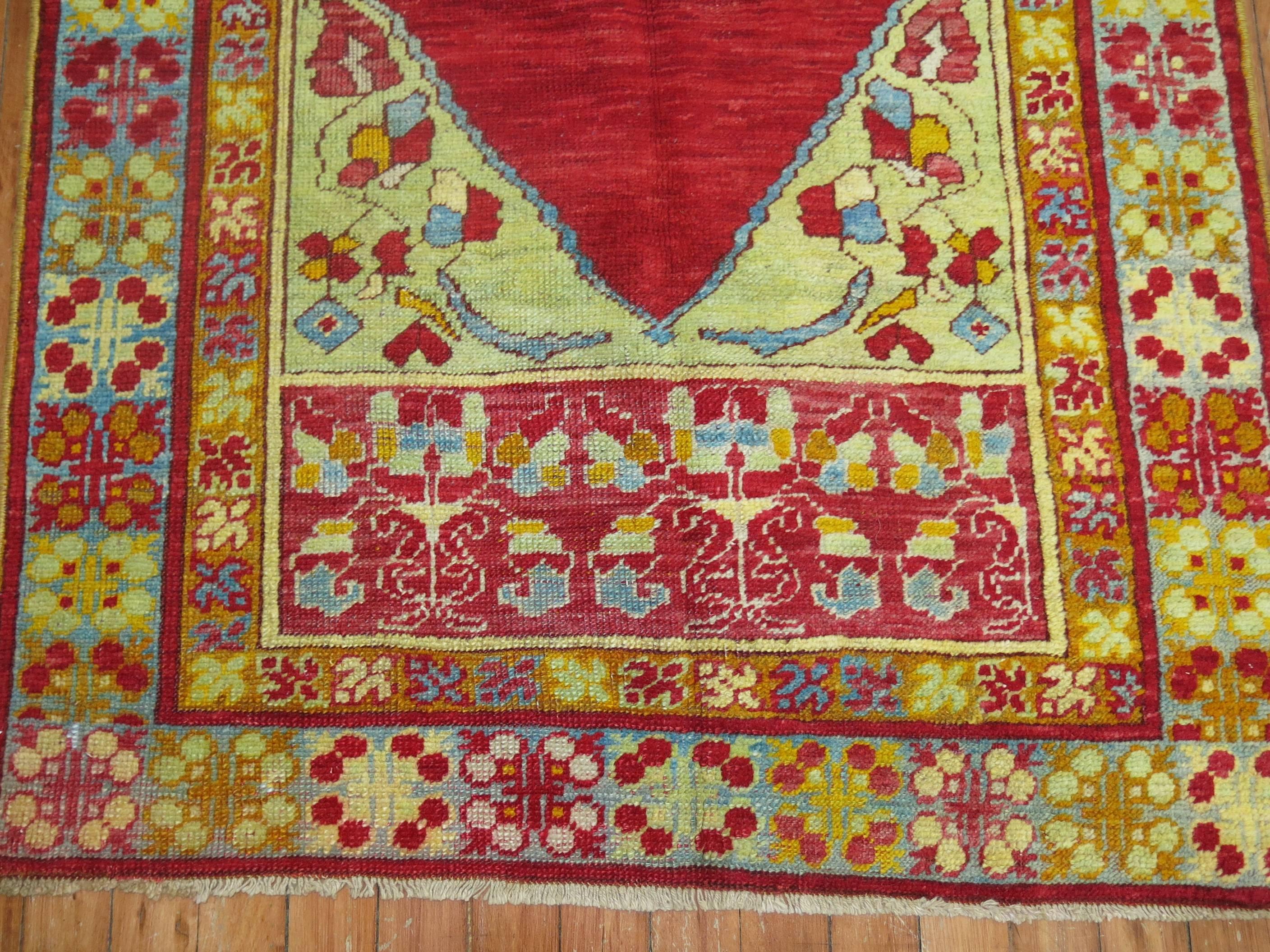Antique Turkish Melas Rug In Excellent Condition In New York, NY