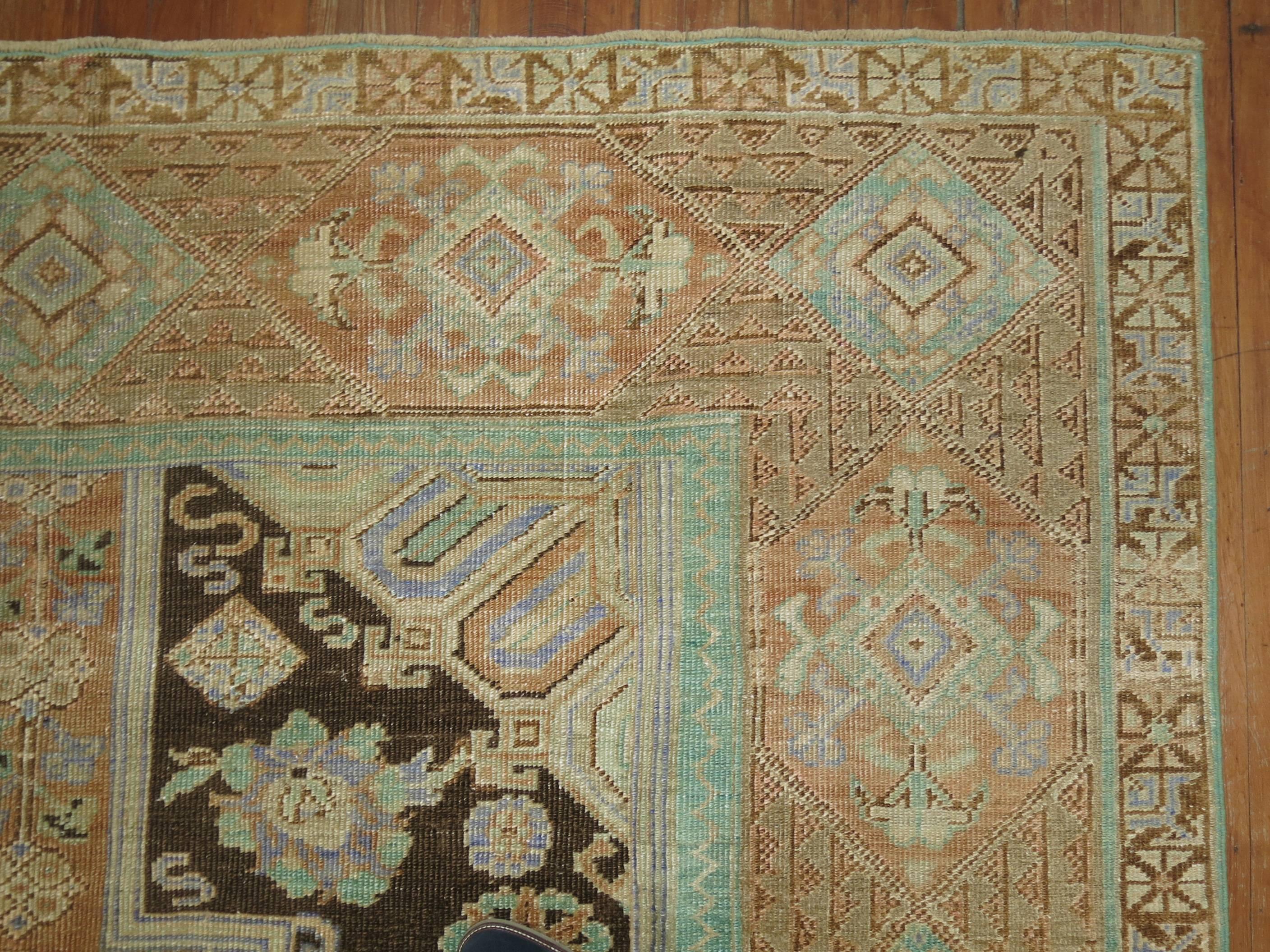 Zabihi Collection Vintage Turkish Anatolian Rug In Good Condition For Sale In New York, NY