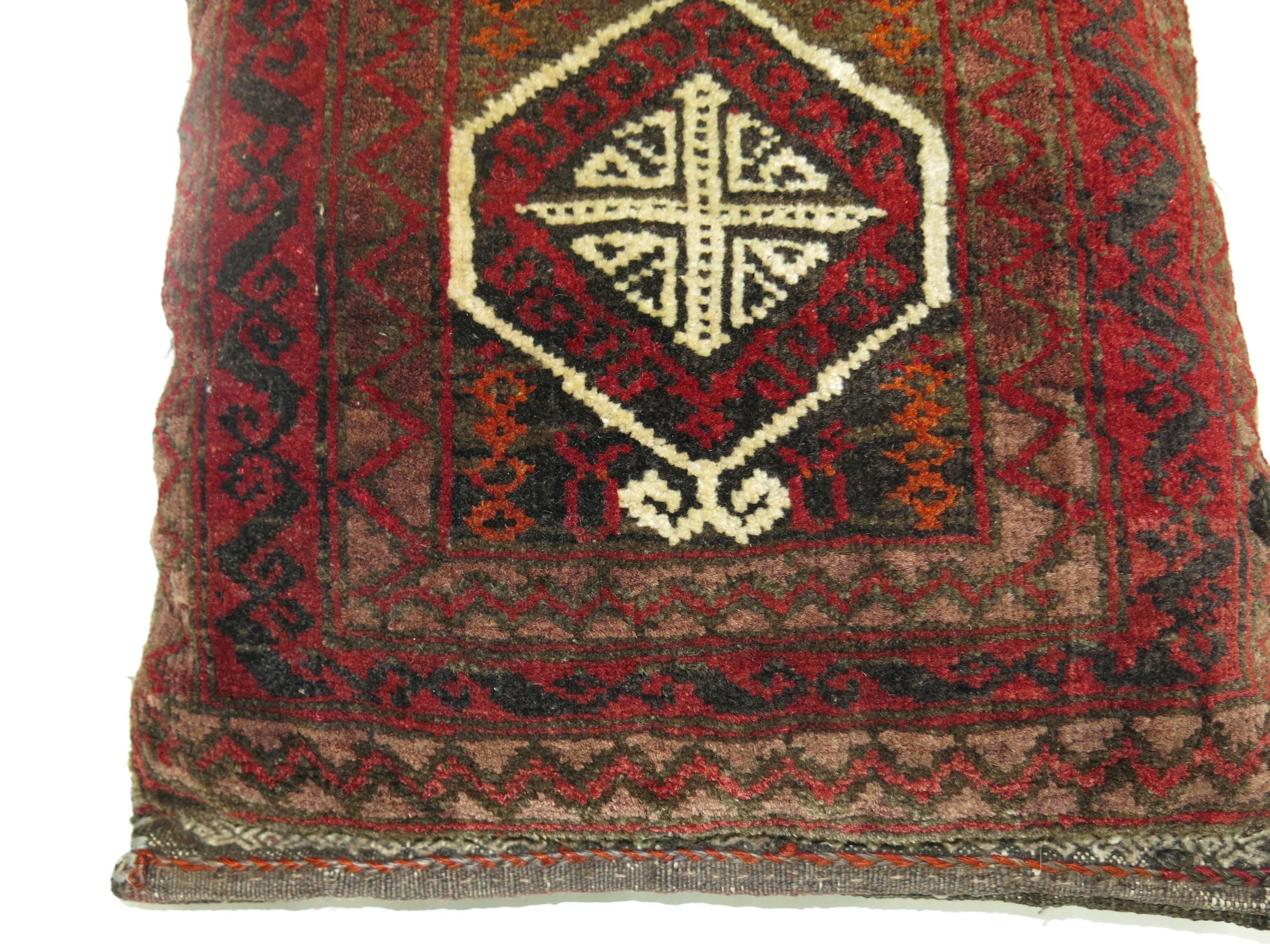 Tribal Afghan Balouch Rug Pillow