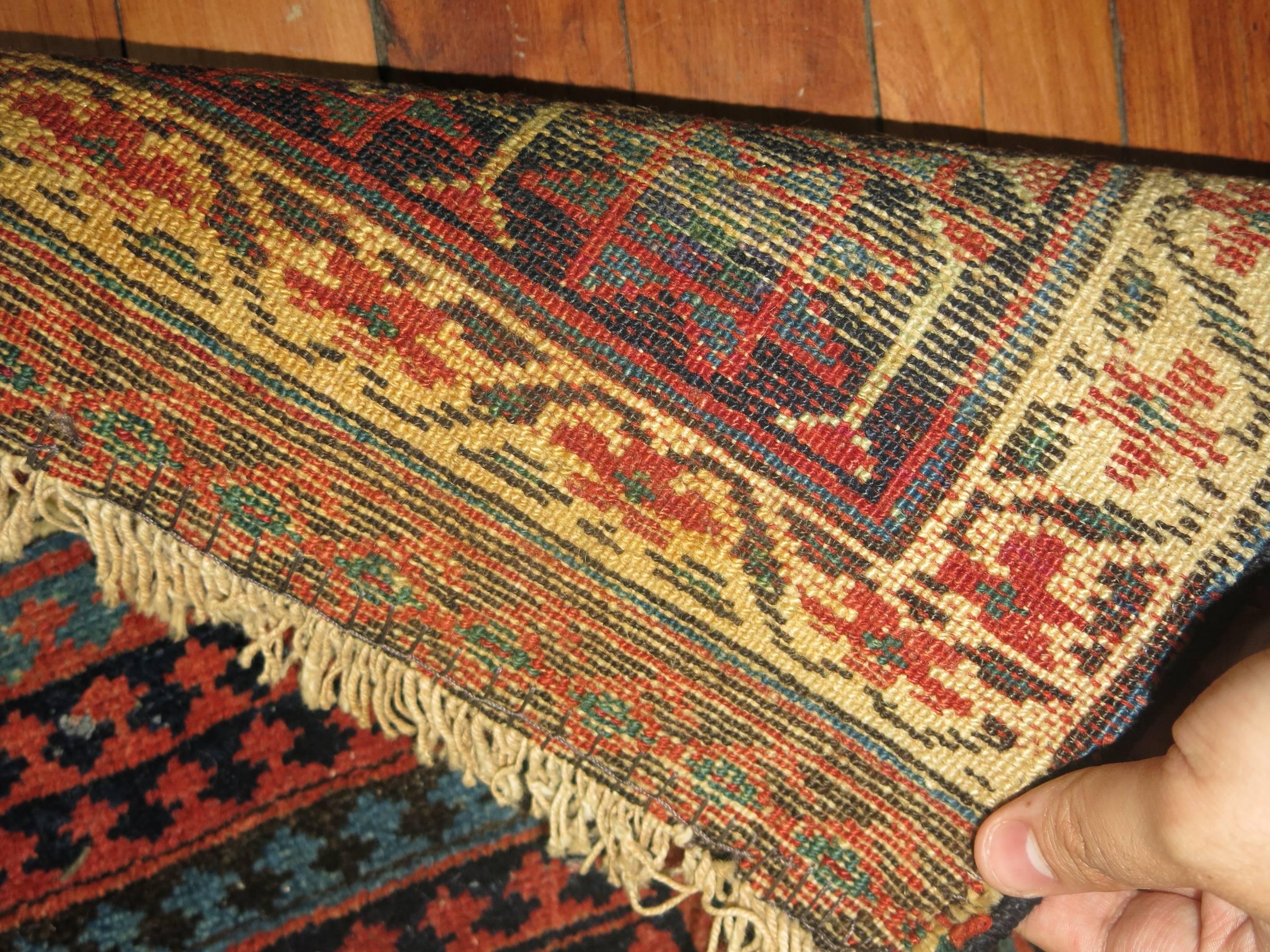 Small antique Kurdish Tribal rug.