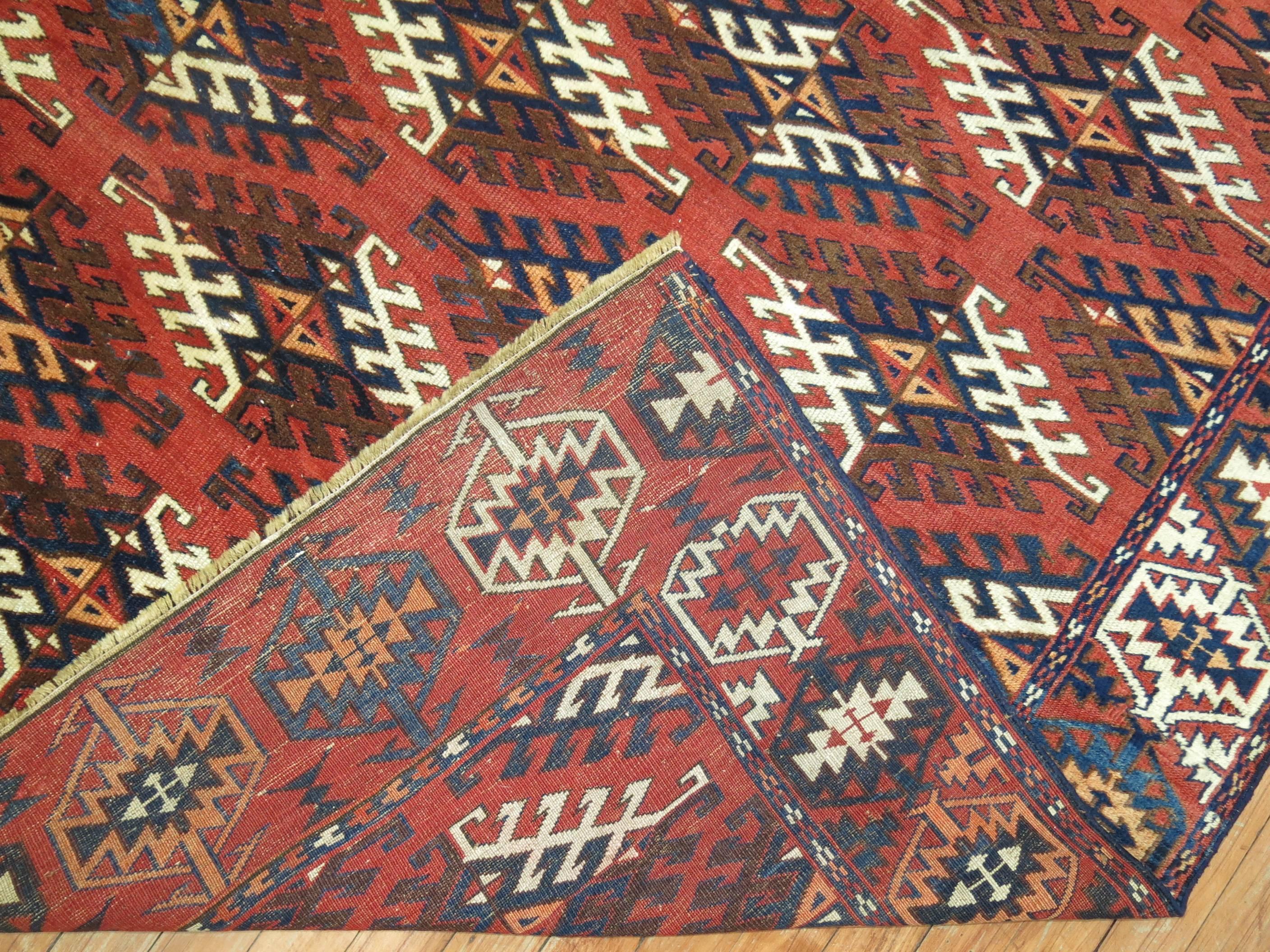 Turkmen Tribal Antique Turkeman Tekke Rug For Sale