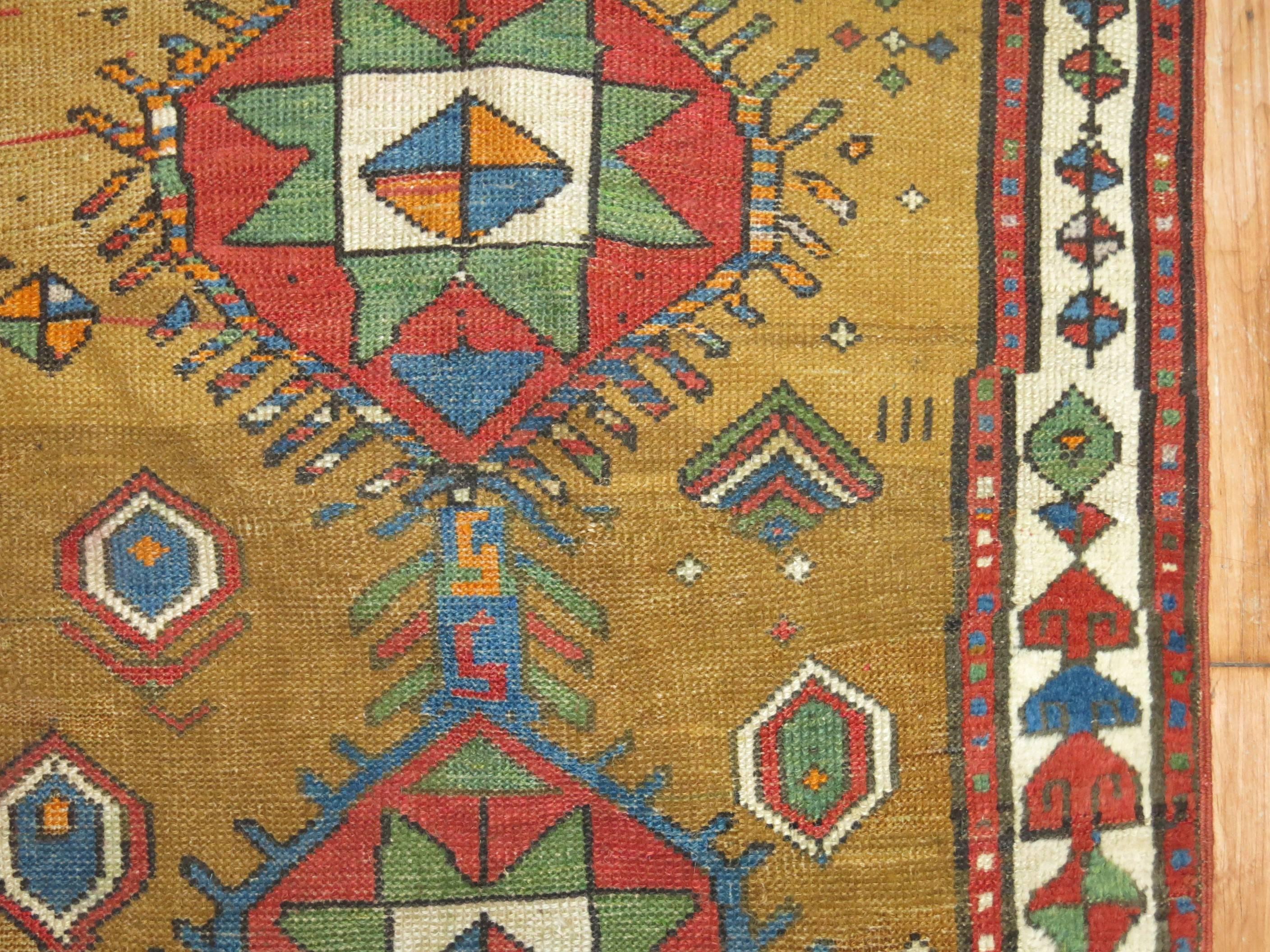 Wool Decorative Persian Bakshaish Serab Narrow Runner For Sale