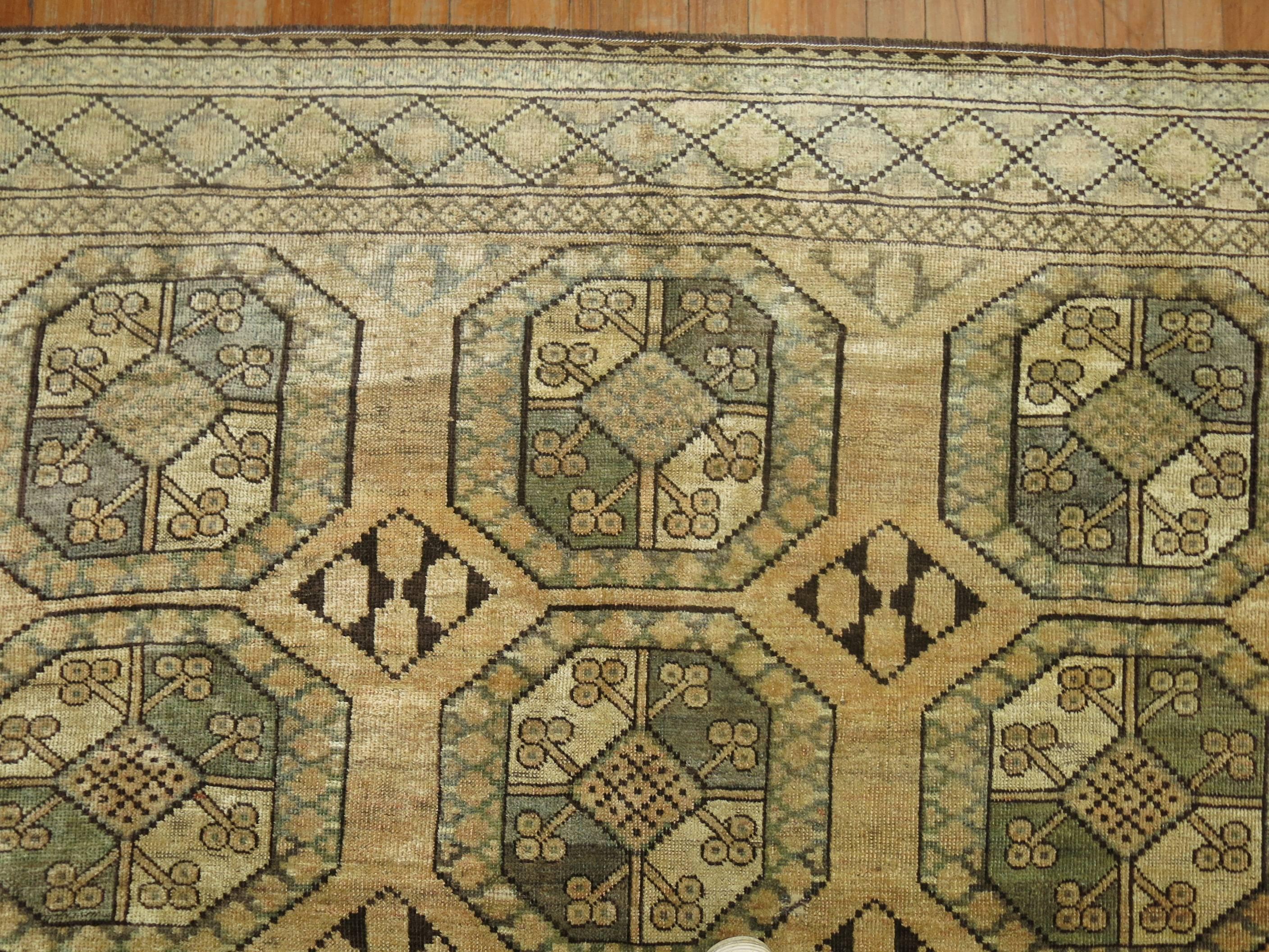 Tribal Afghan Vintage Ersari Carpet For Sale 1