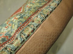 Cojín Alfombra Senneh Persa Fina Color Cobre