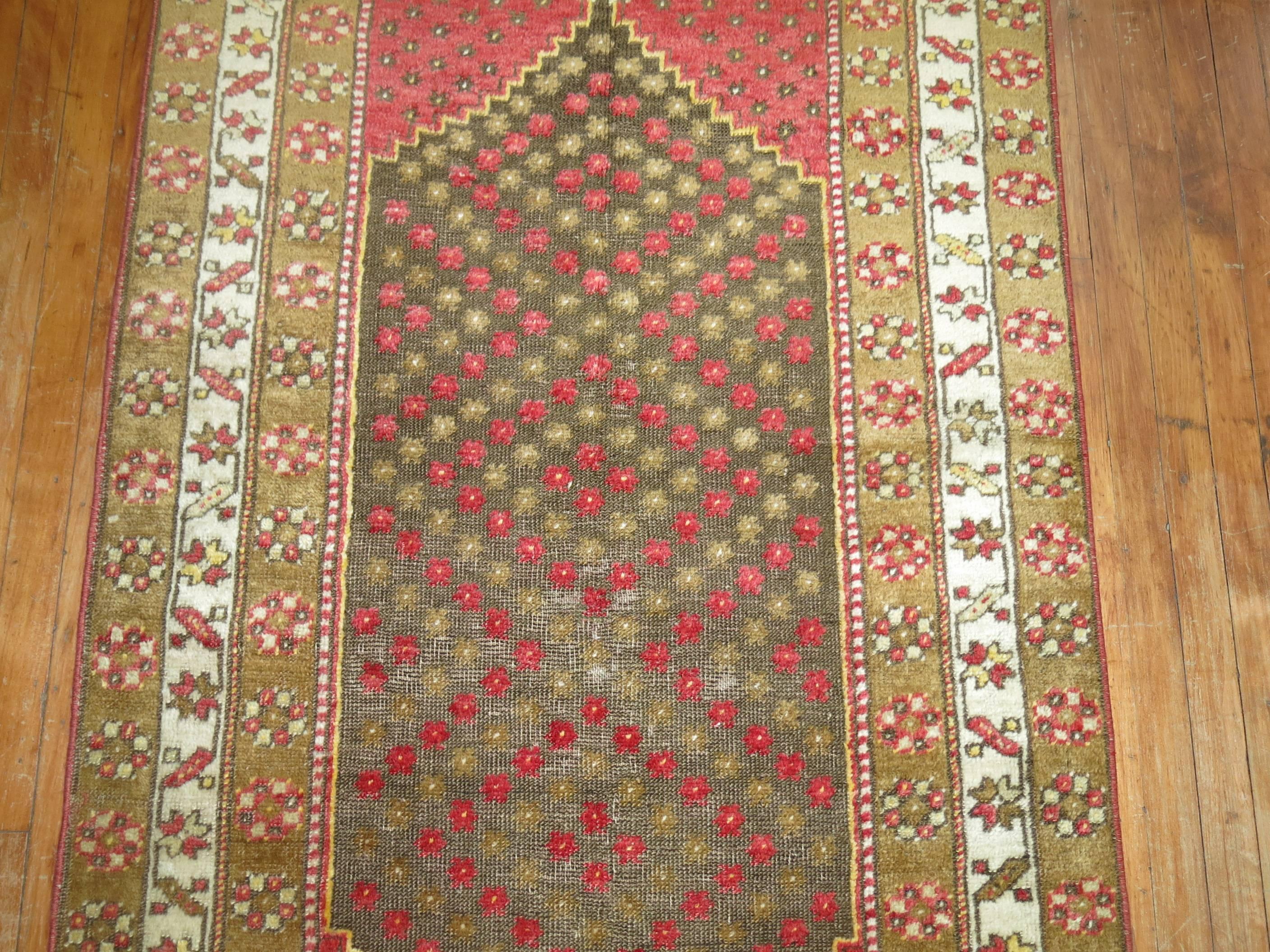 Wool Tribal Turkish Sivas Runner For Sale