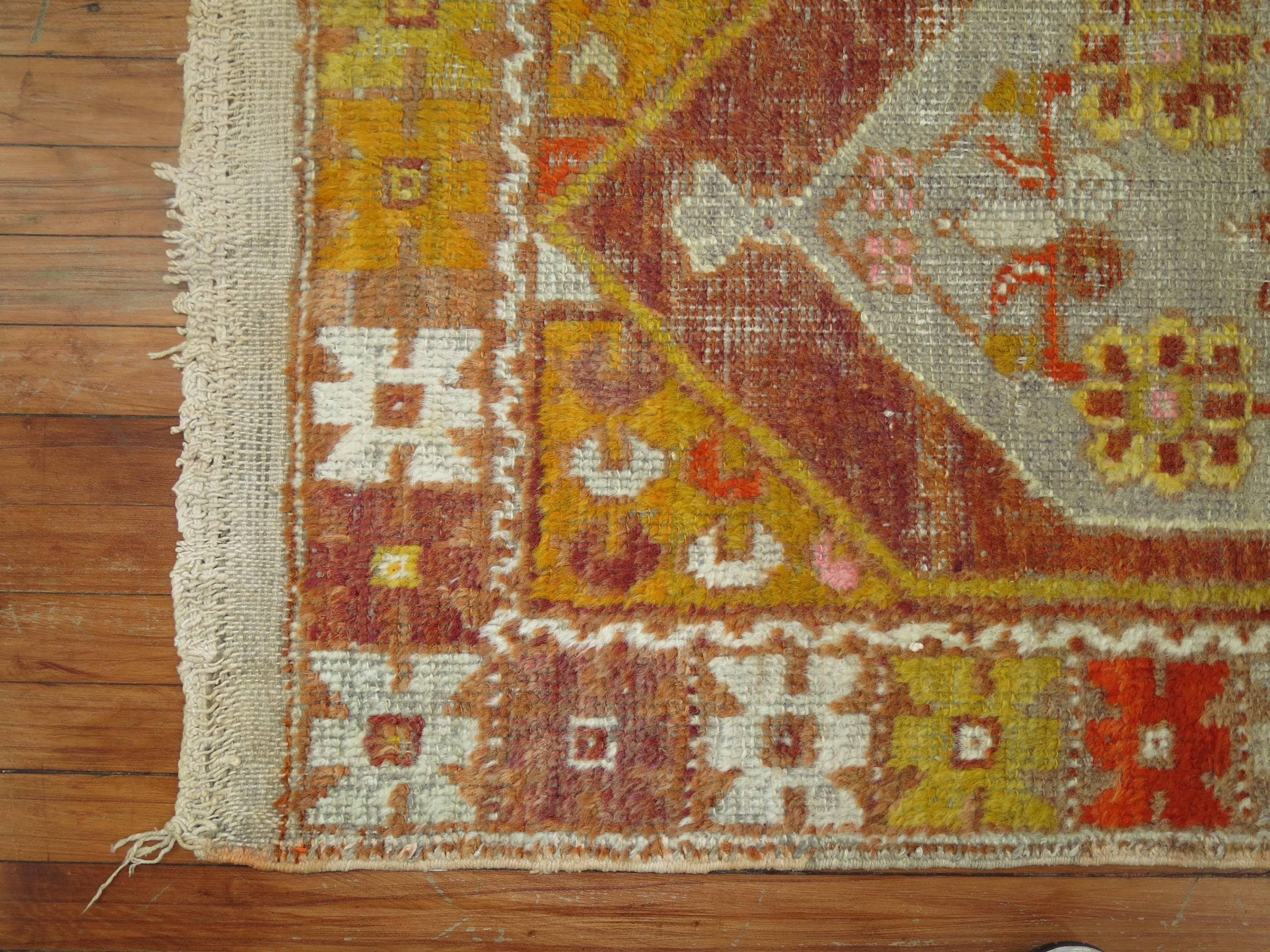 A one of a kind vintage Turkish Anatolian rug.