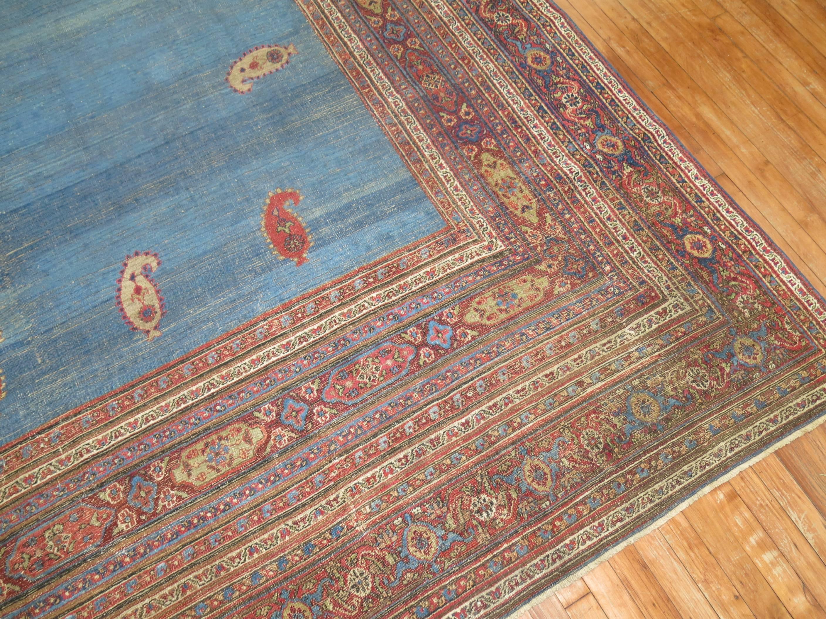 Antique Persian Doroksh Carpet In Good Condition For Sale In New York, NY