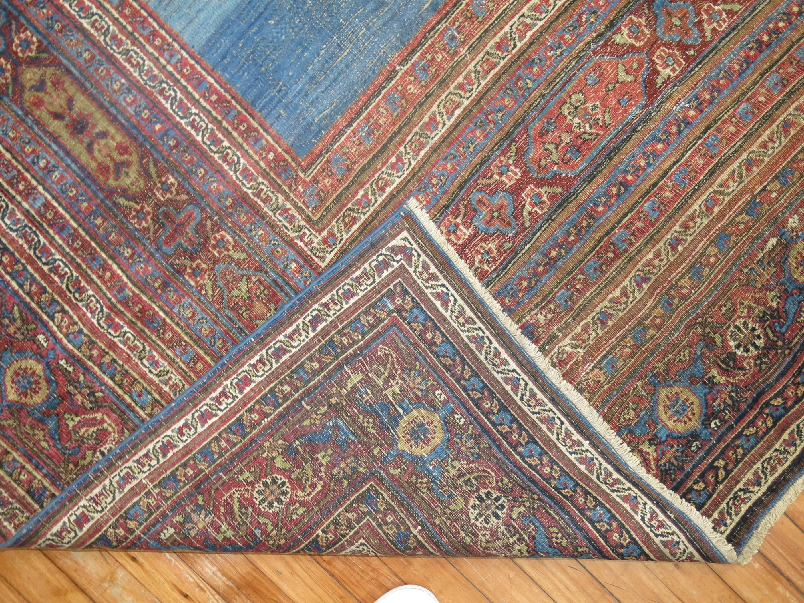 20th Century Antique Persian Doroksh Carpet For Sale