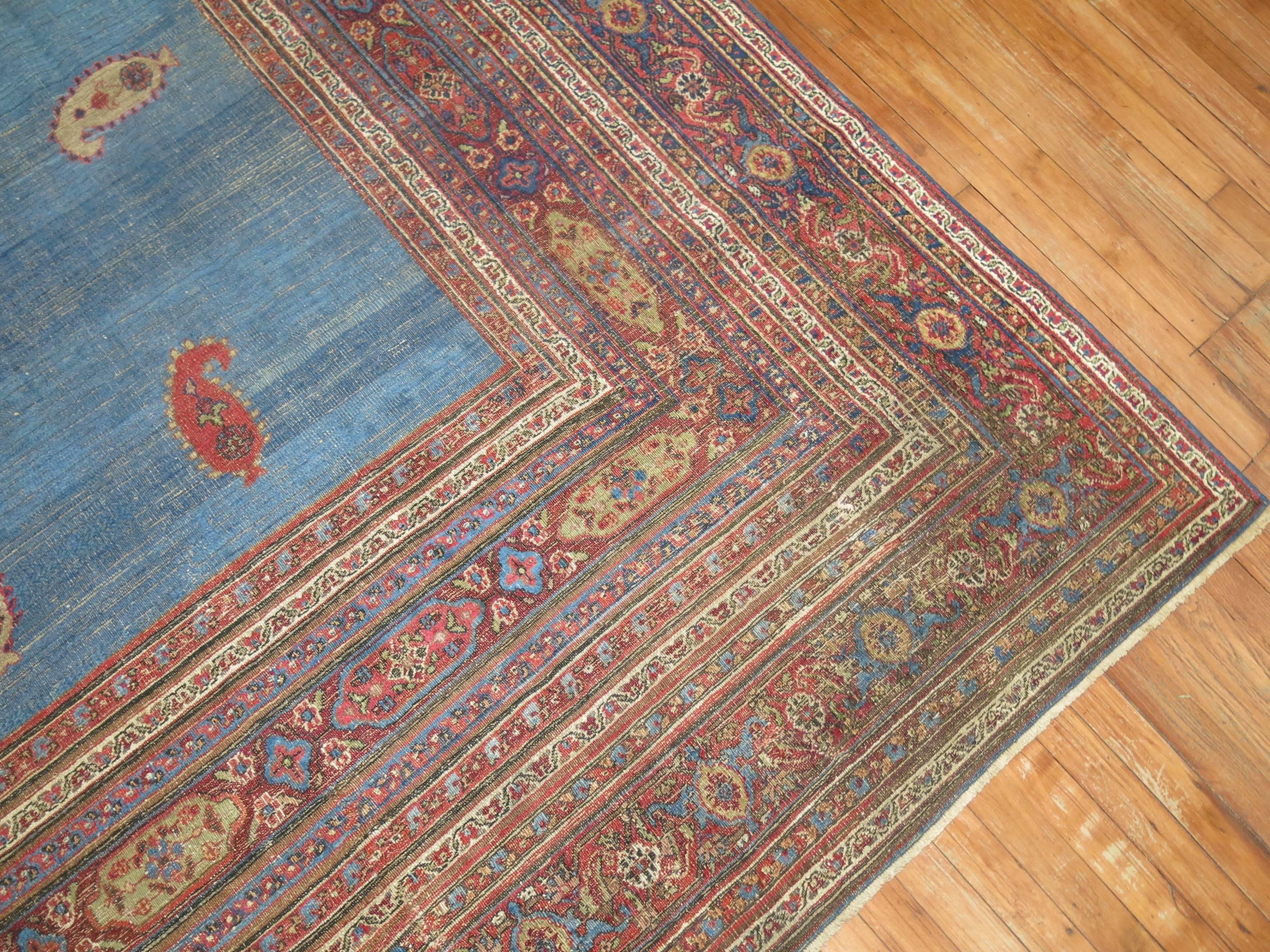 Antique Persian Doroksh Carpet For Sale 1