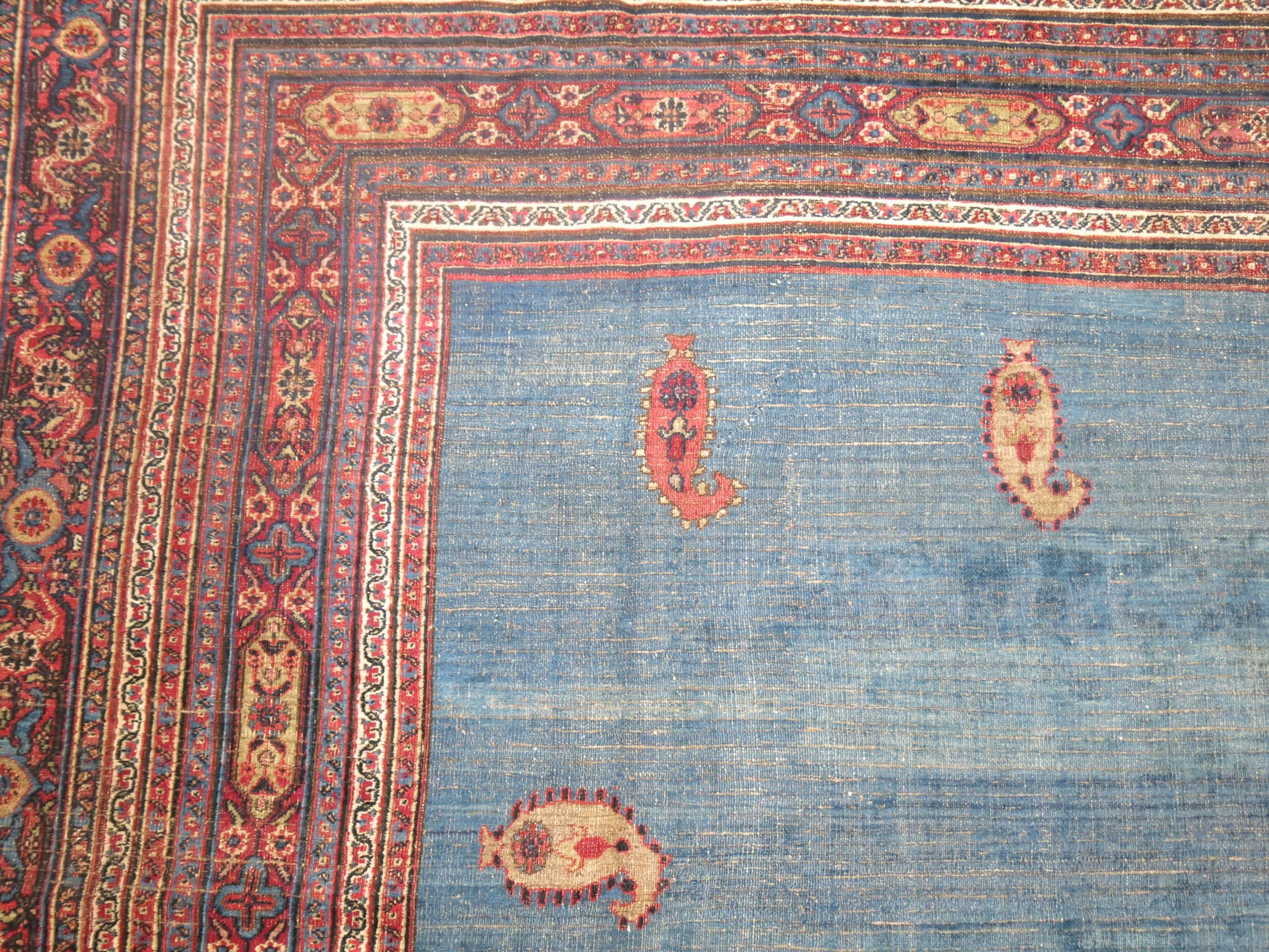 Antique Persian Doroksh Carpet For Sale 2