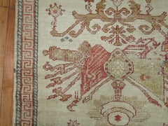 Ivory Antique Turkish Ghiordes Rug