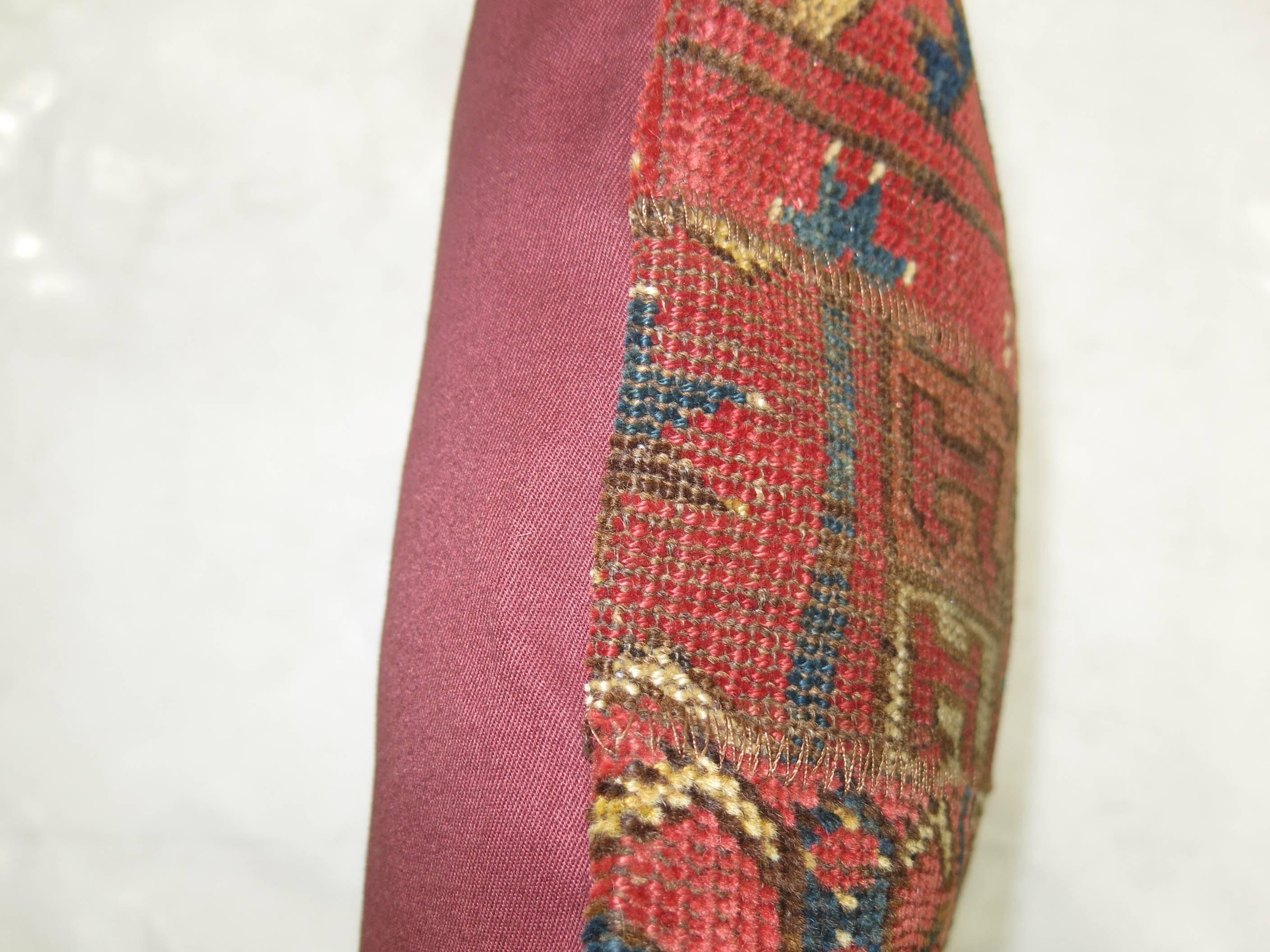 Pillow made from a 19th century Turkeman rug.