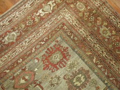 Antique Persian Malayer Decorative Carpet in  Predominant Silver Color